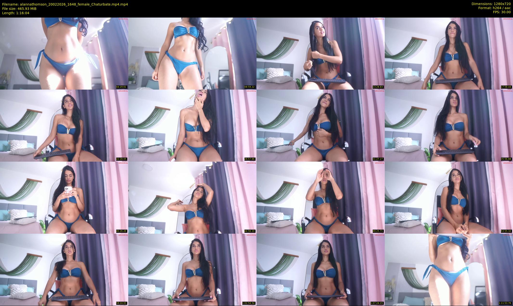 alannathomson — 77 minute Chaturbate female cam show recording, 720p, Feb 20, 2026