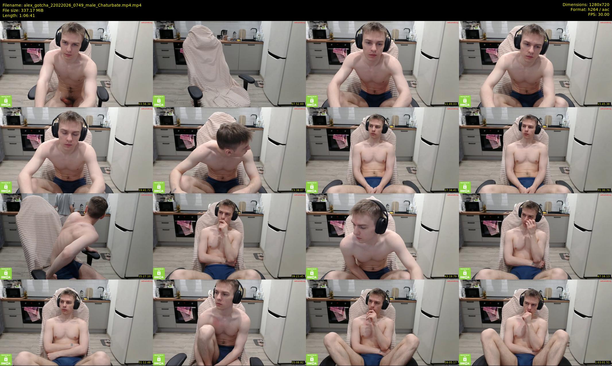 alex_gotcha — 67 minute Chaturbate male cam show recording, 720p, Feb 22, 2026