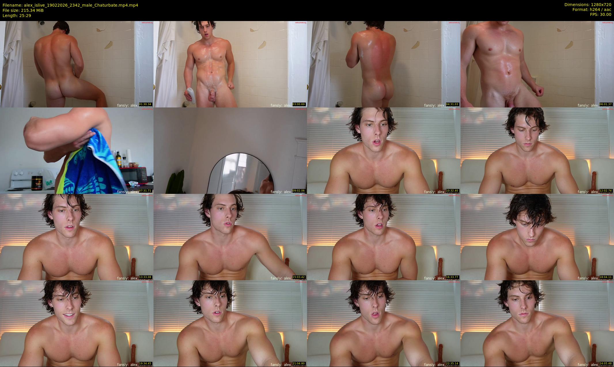 alex_islive — 26 minute Chaturbate male cam show recording, 720p, Feb 19, 2026