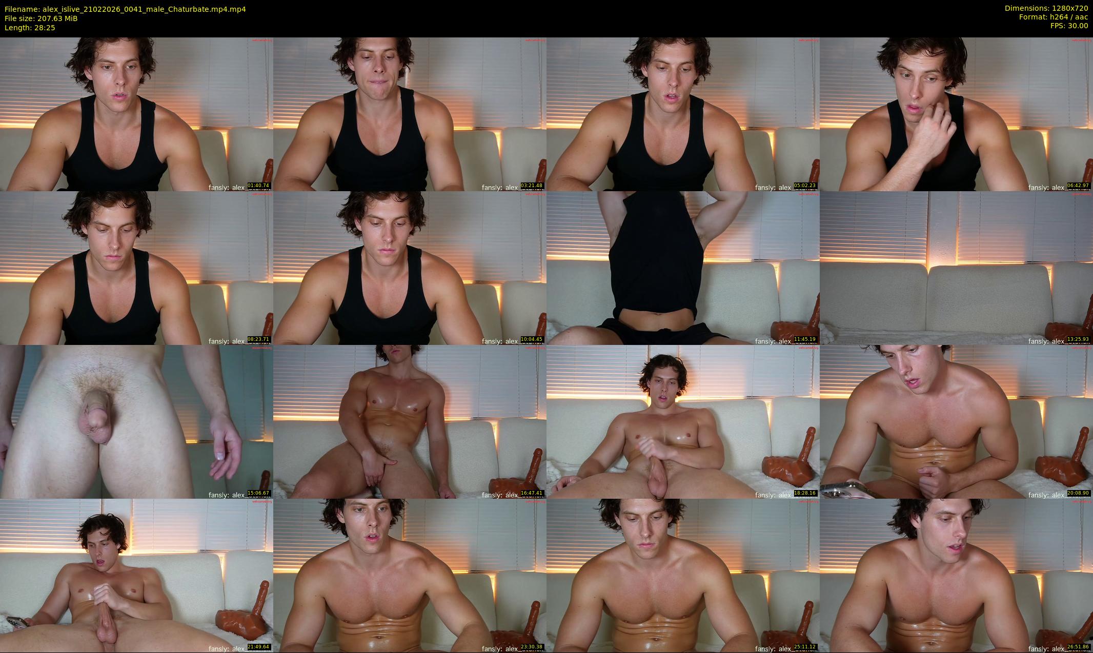 alex_islive — 29 minute Chaturbate male cam show recording, 720p, Feb 21, 2026