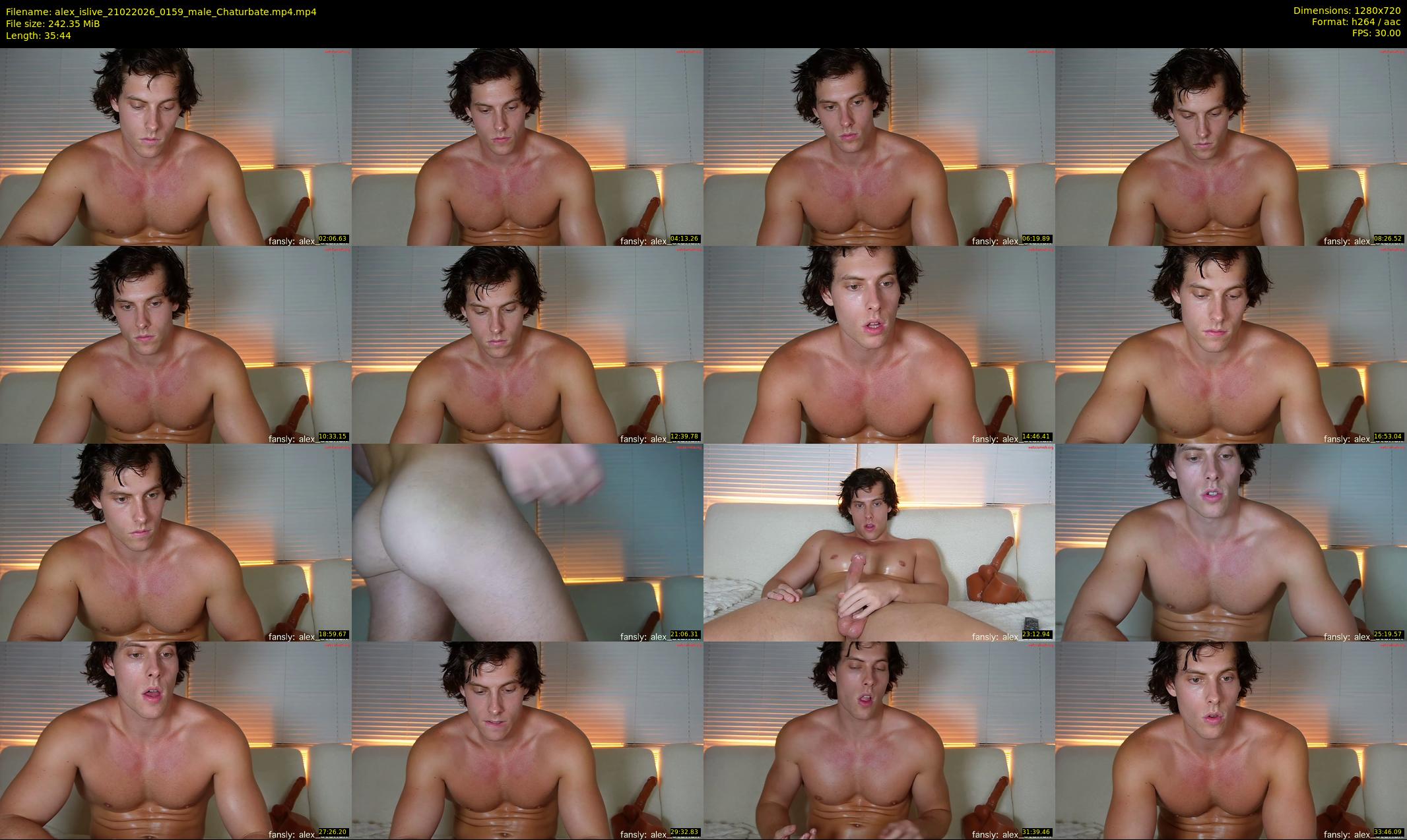 alex_islive — 36 minute Chaturbate male cam show recording, 720p, Feb 21, 2026
