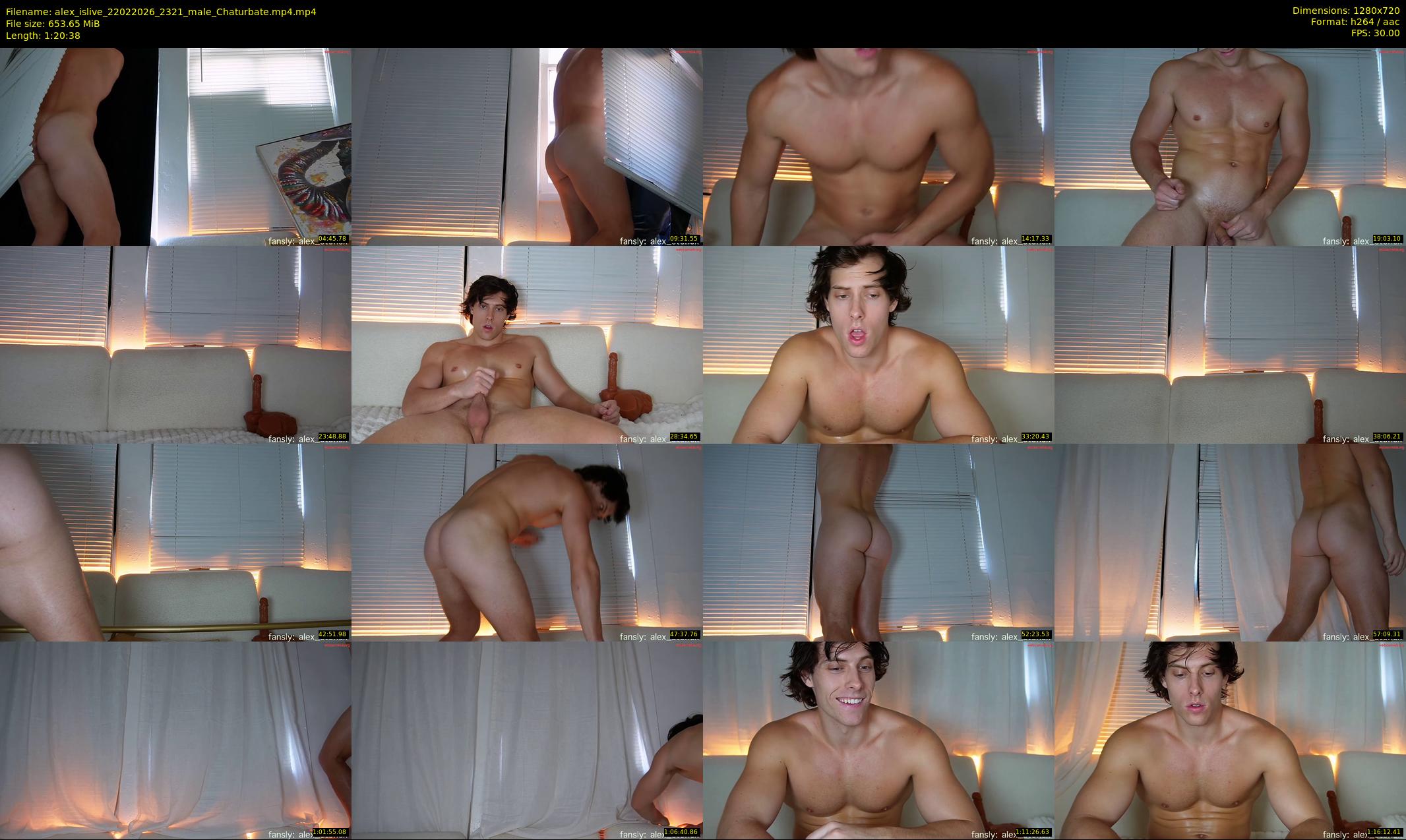 alex_islive — 81 minute Chaturbate male cam show recording, 720p, Feb 22, 2026