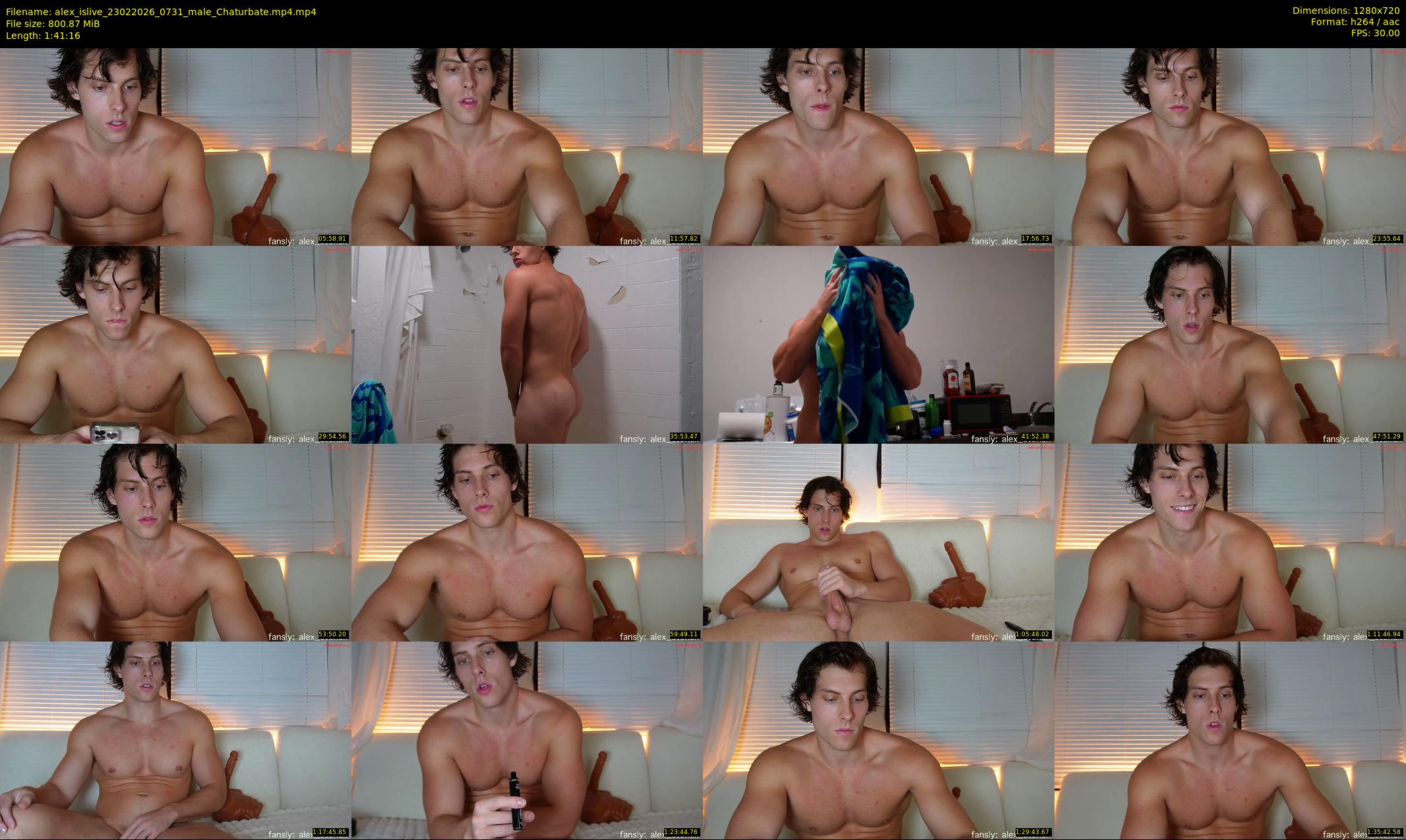 alex_islive — 102 minute Chaturbate male cam show recording, 720p, Feb 23, 2026