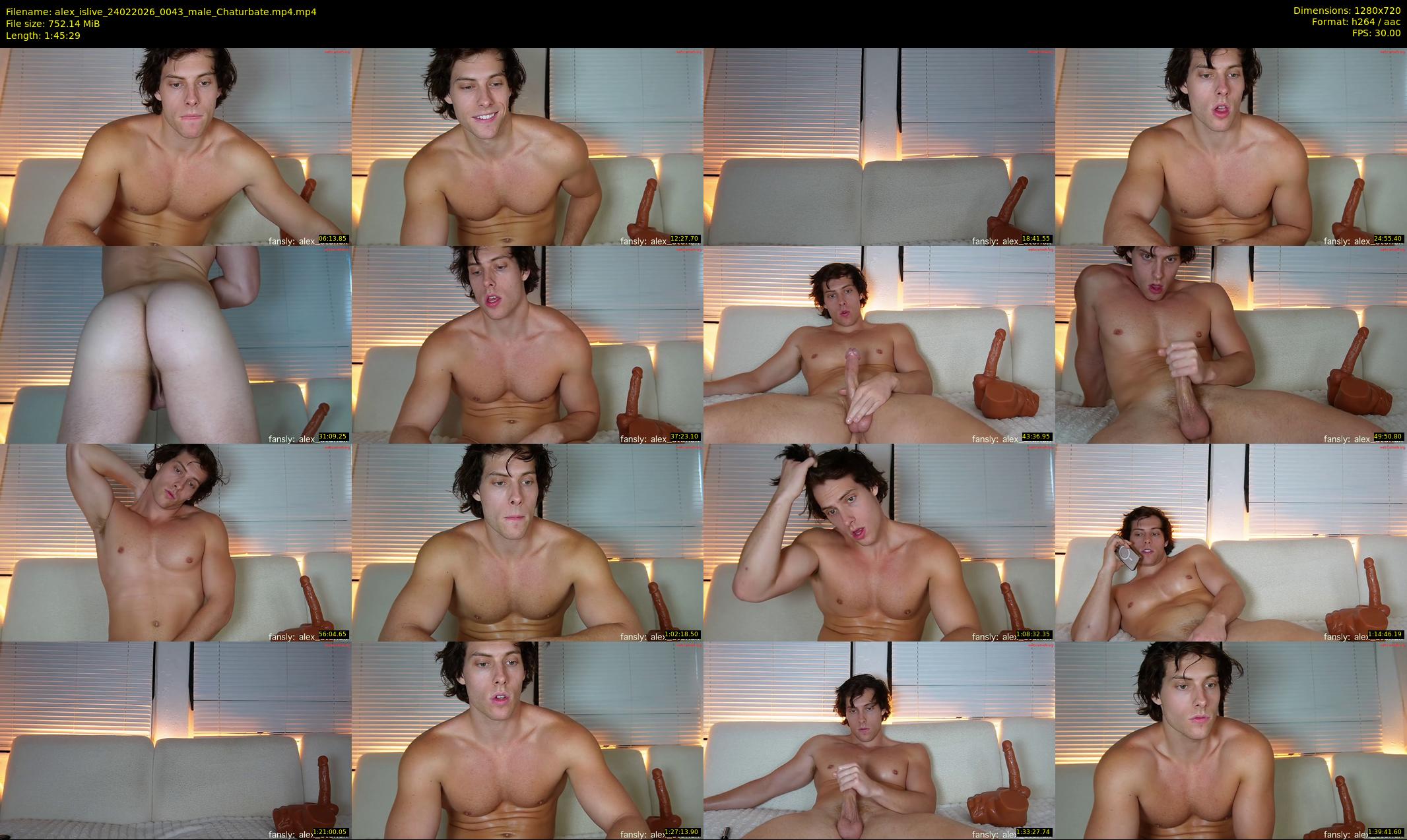 alex_islive — 106 minute Chaturbate male cam show recording, 720p, Feb 24, 2026