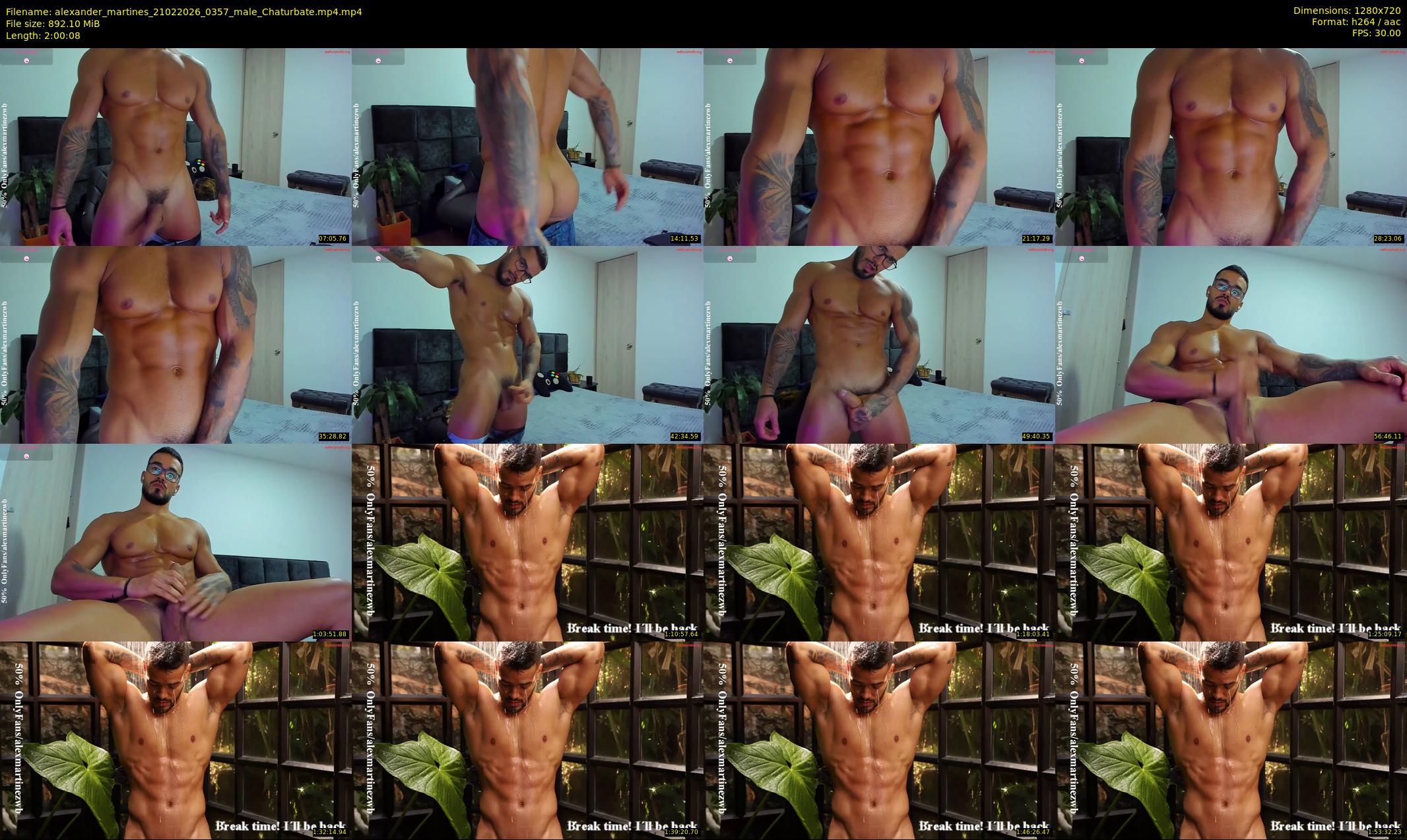 alexander_martines — 121 minute Chaturbate male cam show recording, 720p, Feb 21, 2026