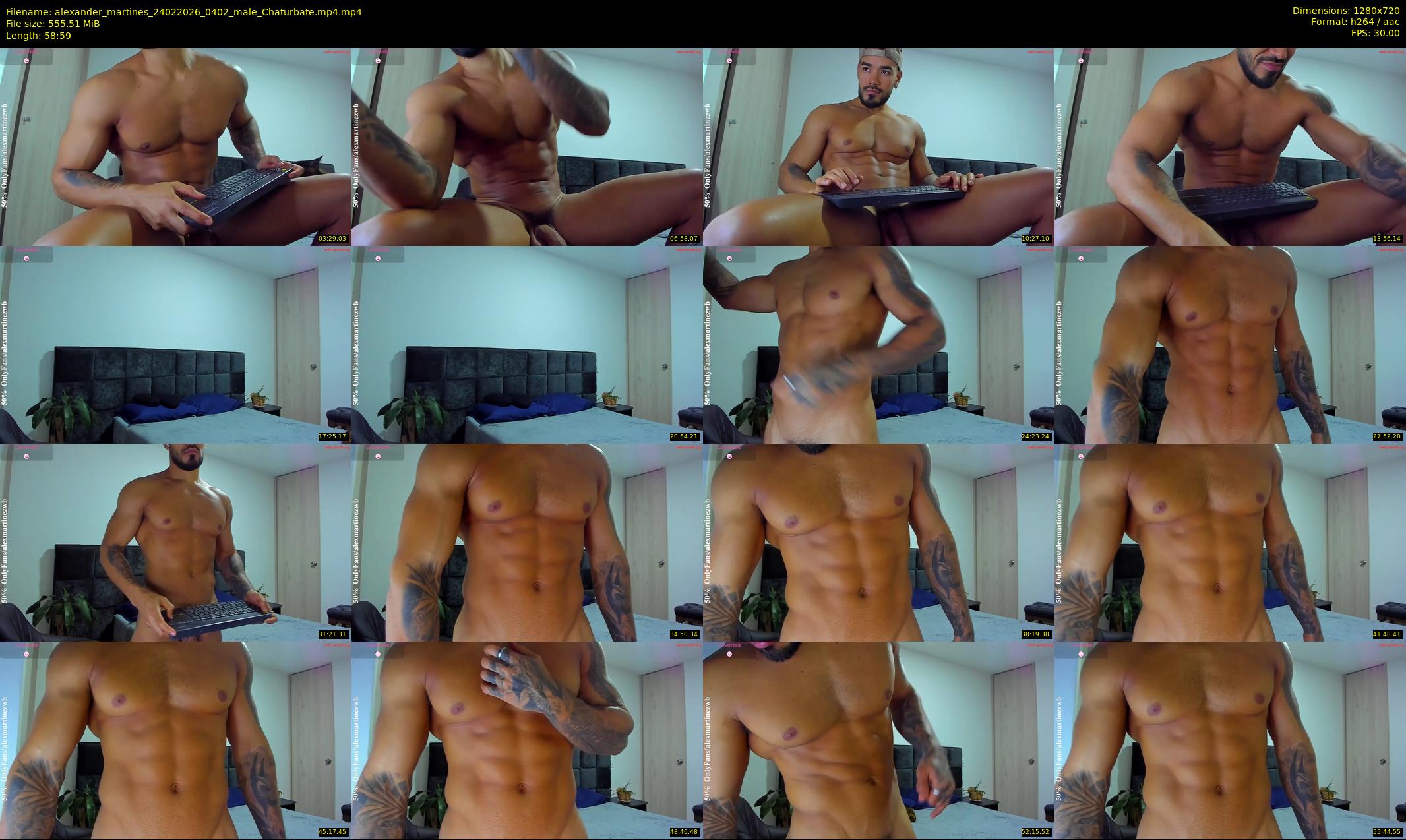 alexander_martines — 59 minute Chaturbate male cam show recording, 720p, Feb 24, 2026