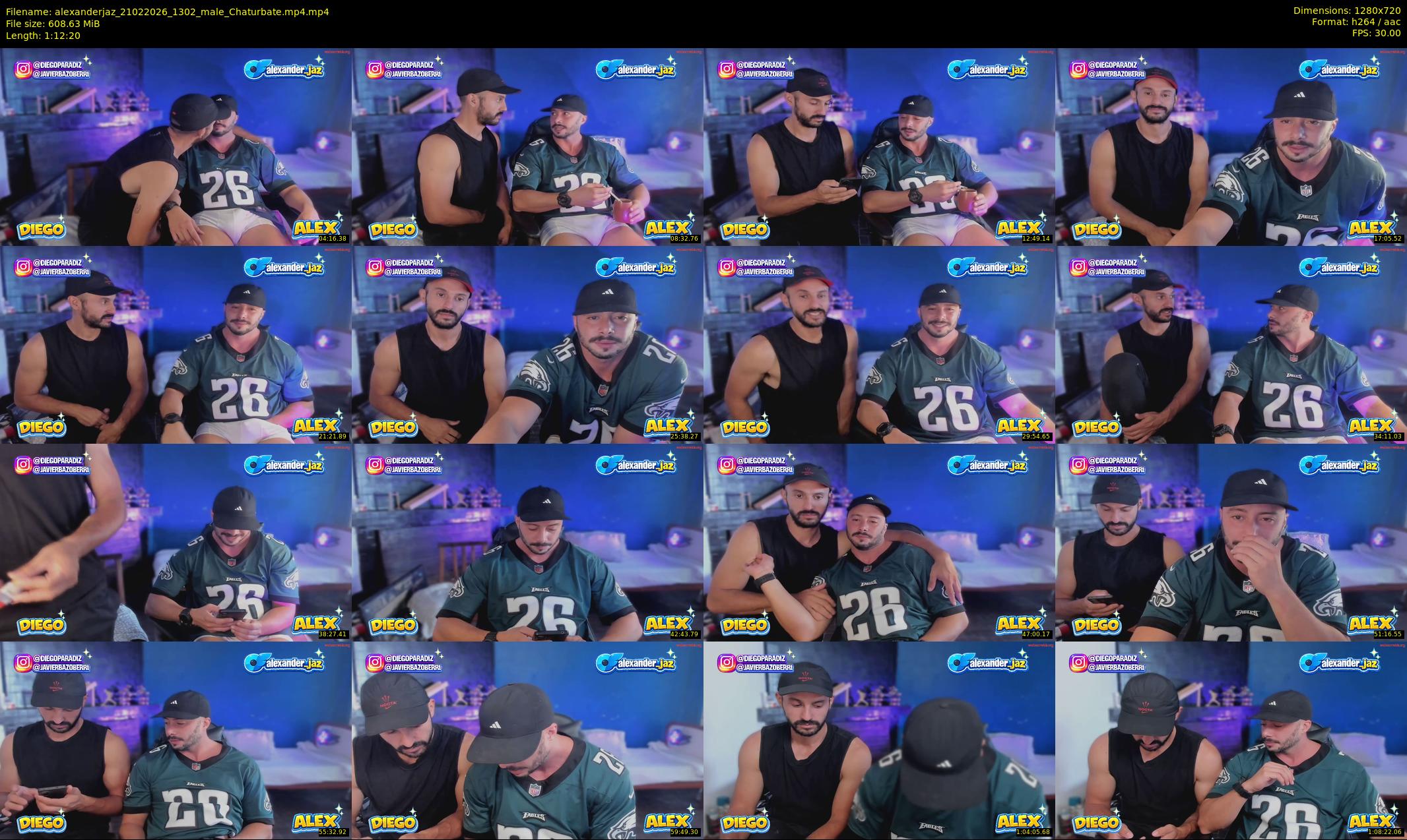 alexanderjaz — 73 minute Chaturbate male cam show recording, 720p, Feb 21, 2026