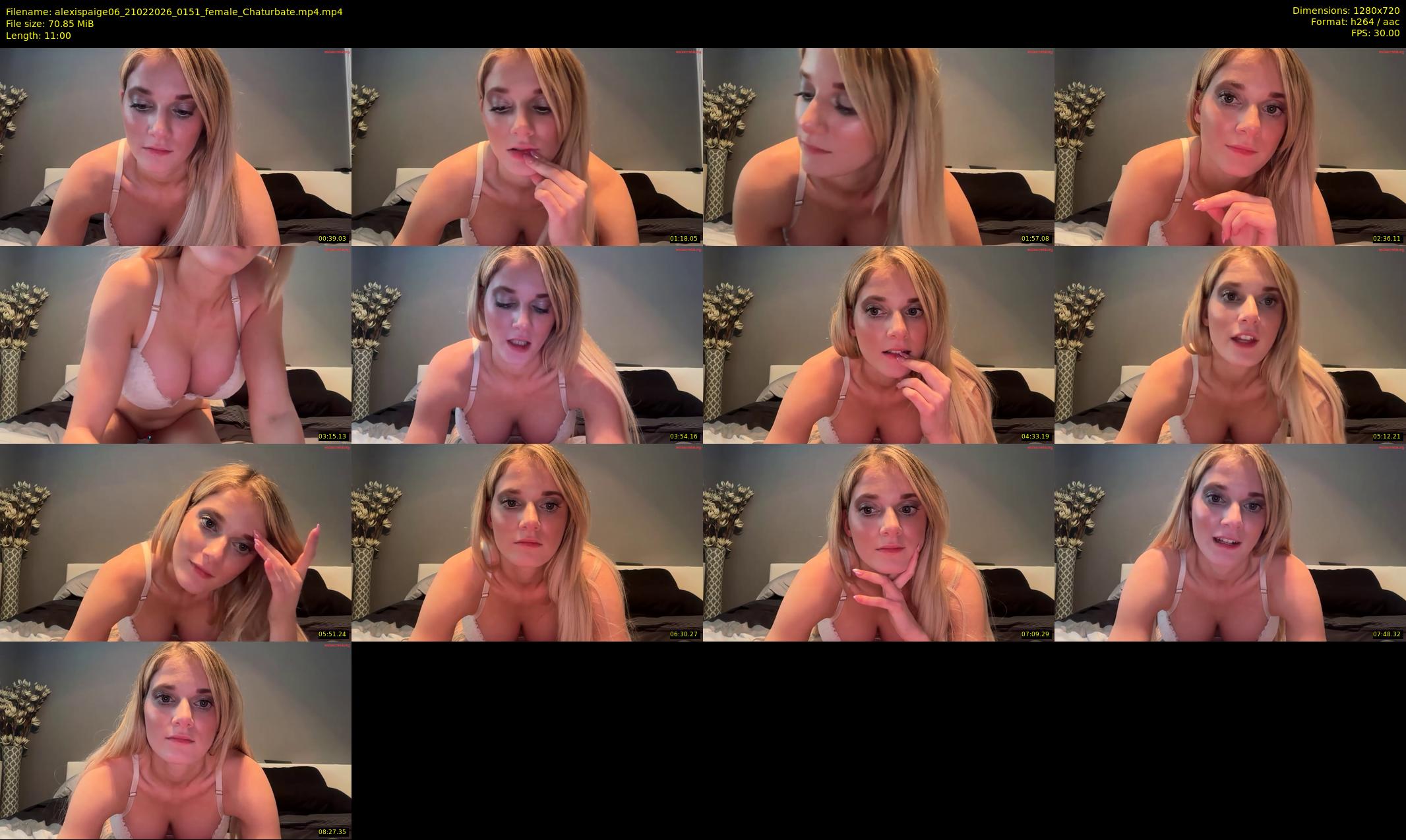 alexispaige06 — 11 minute Chaturbate female cam show recording, 720p, Feb 21, 2026