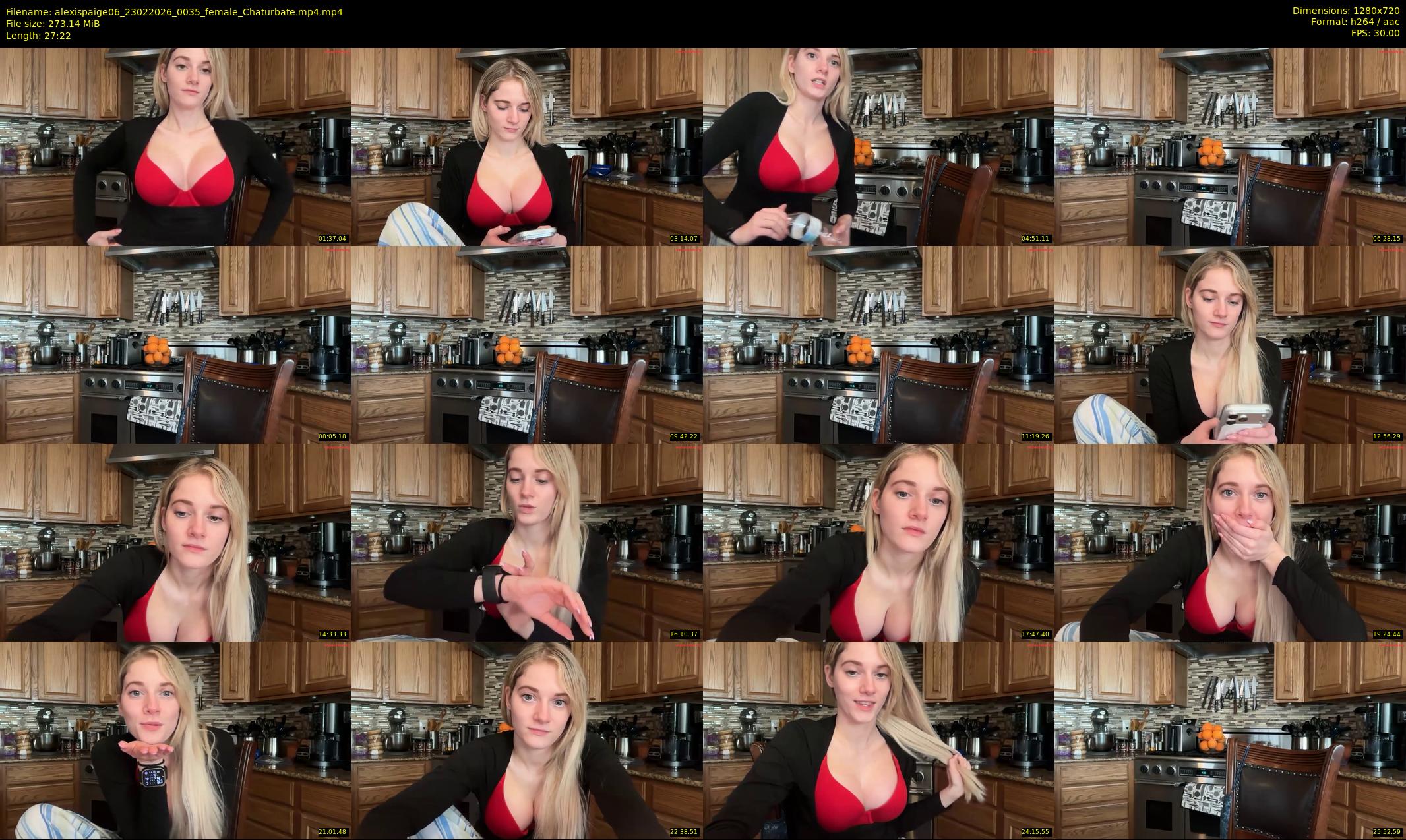 alexispaige06 — 28 minute Chaturbate female cam show recording, 720p, Feb 23, 2026