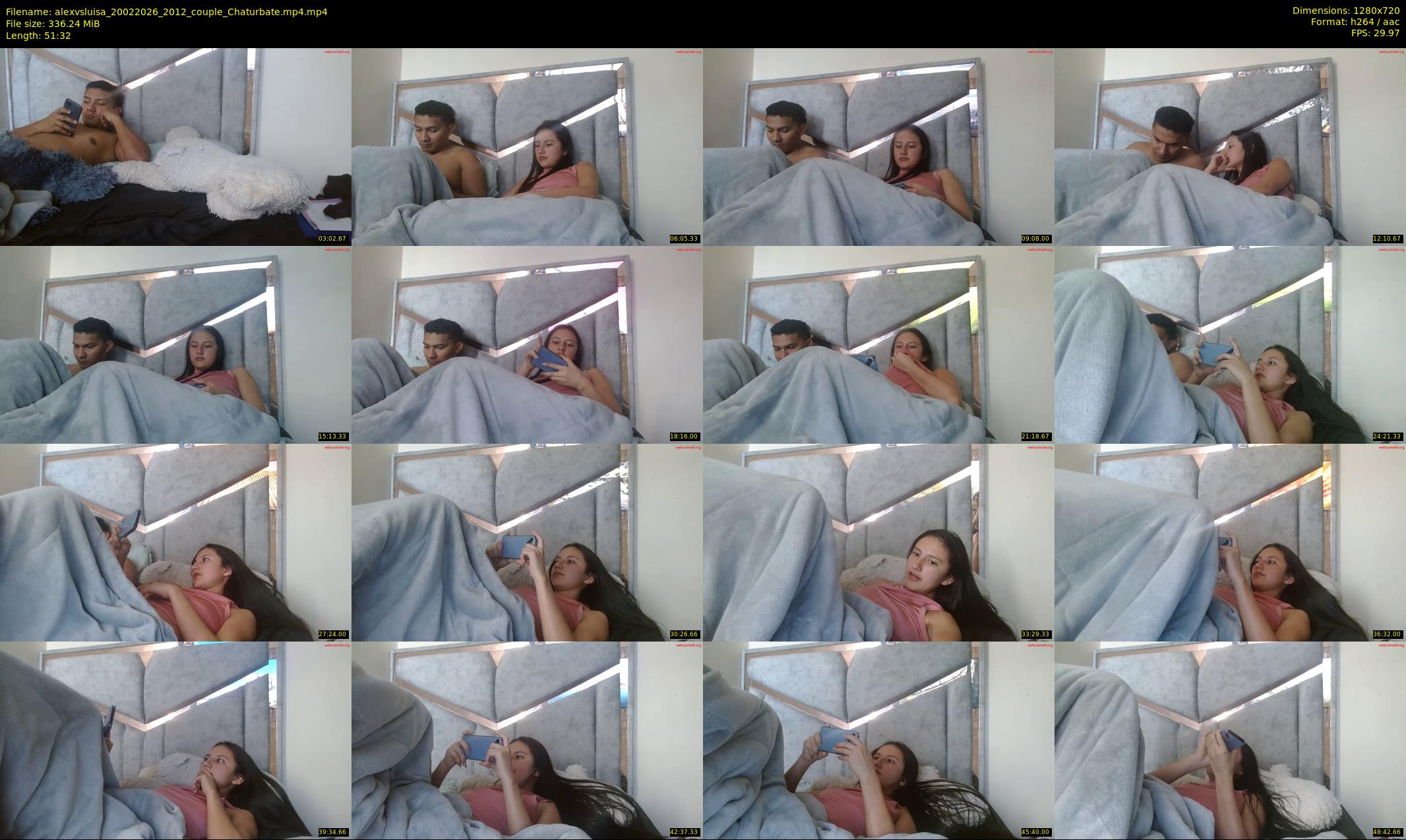 alexvsluisa — 52 minute Chaturbate couple cam show recording, 720p, Feb 20, 2026
