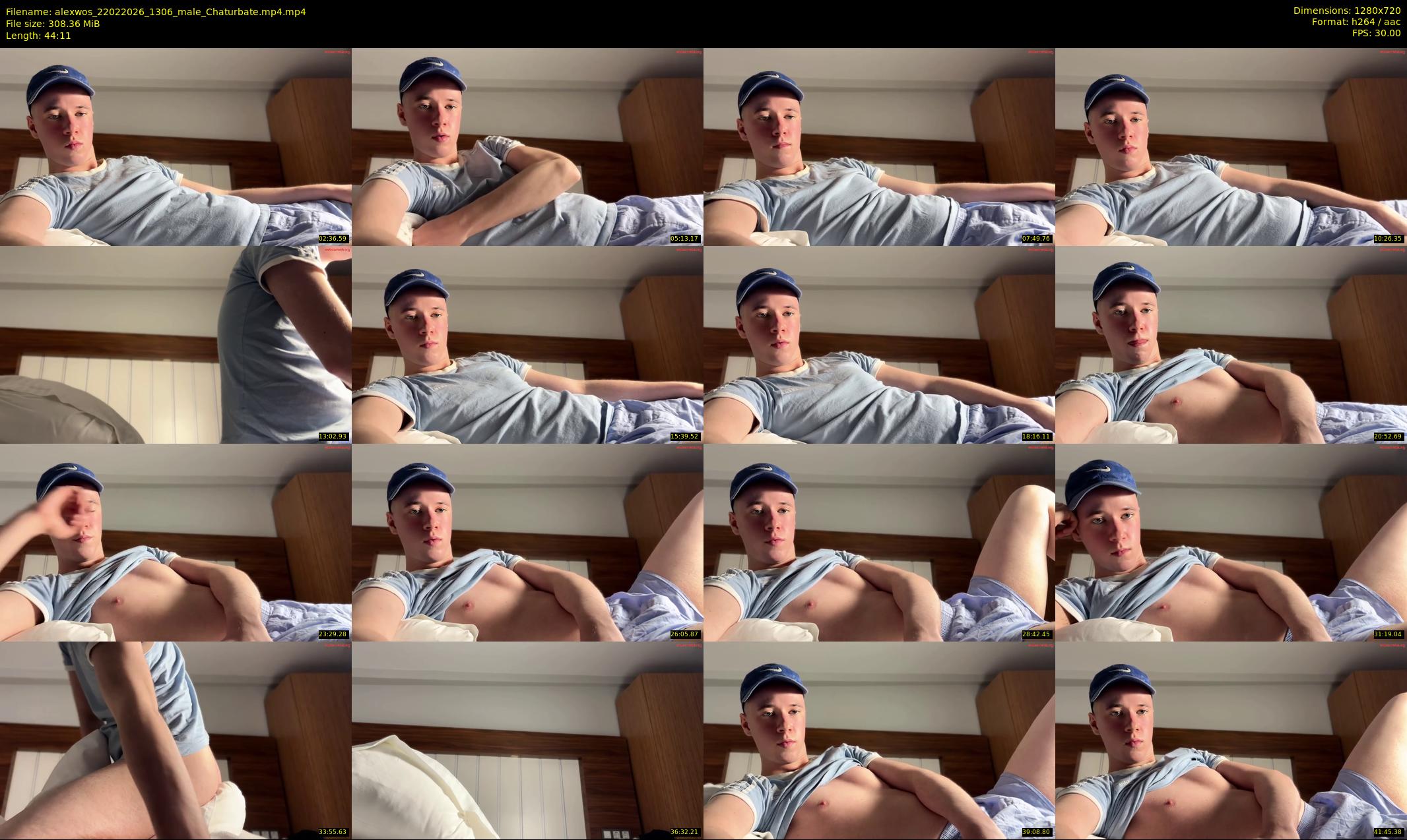alexwos — 45 minute Chaturbate male cam show recording, 720p, Feb 22, 2026