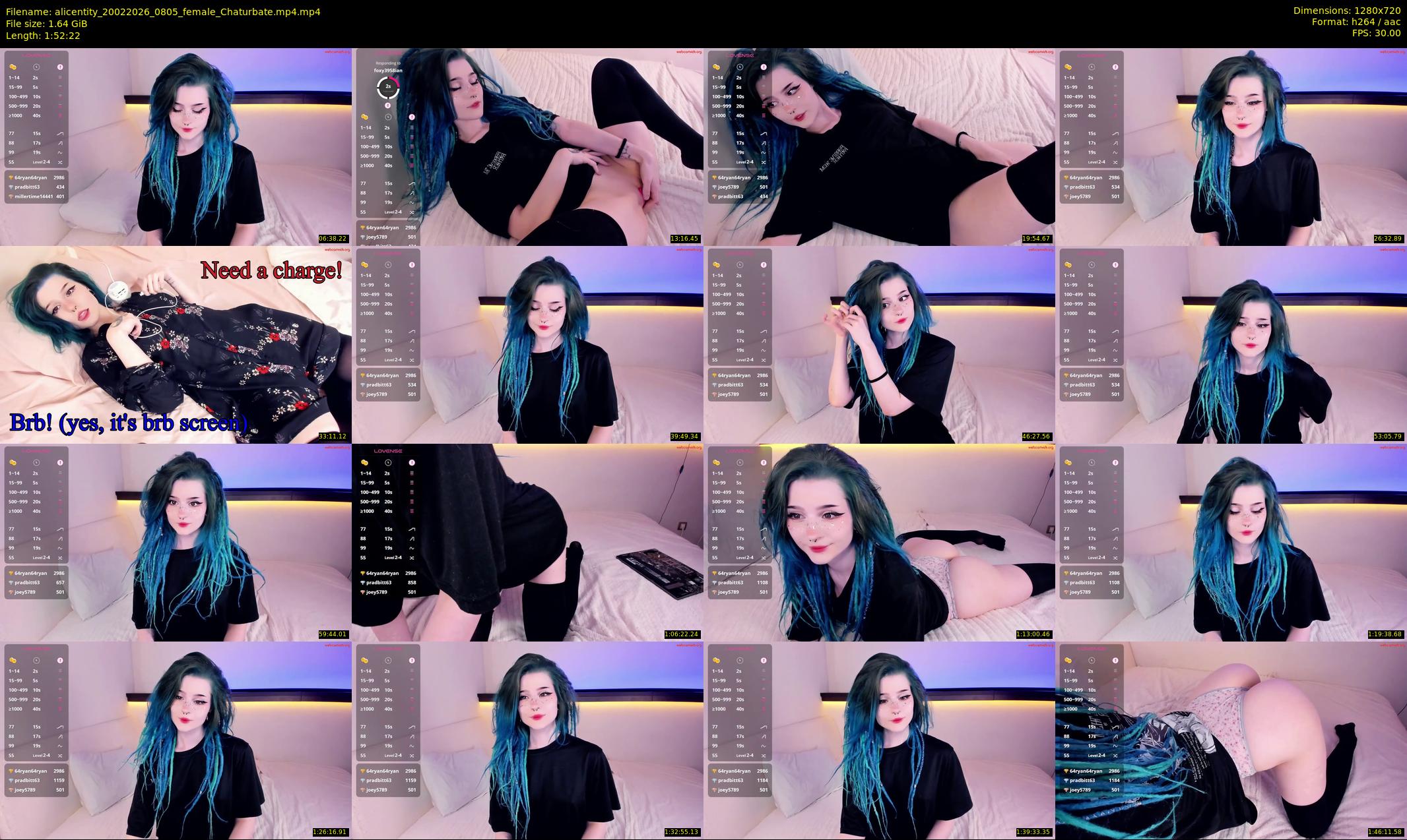 alicentity — 113 minute Chaturbate female cam show recording, 720p, Feb 20, 2026