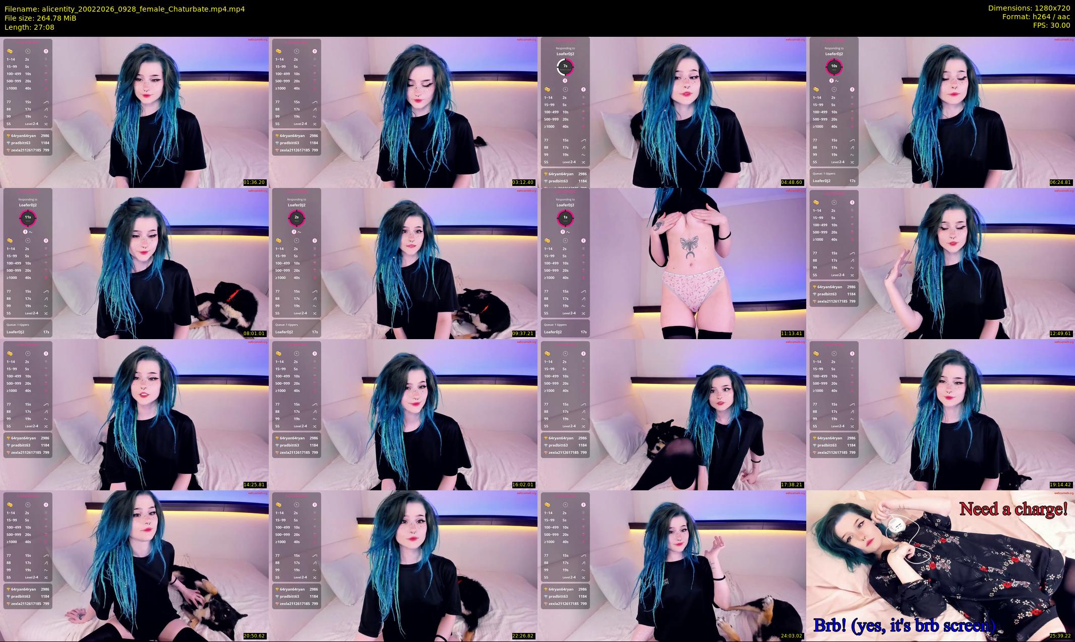 alicentity — 28 minute Chaturbate female cam show recording, 720p, Feb 20, 2026