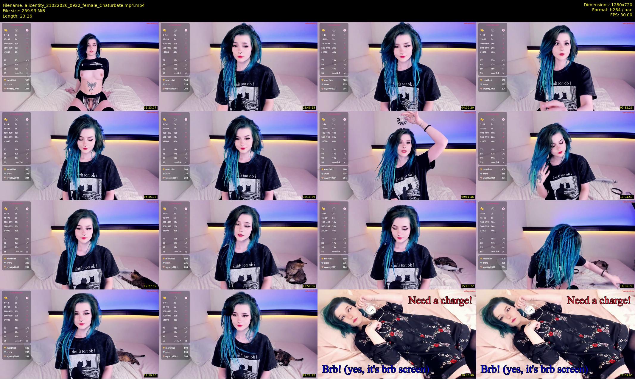 alicentity — 24 minute Chaturbate female cam show recording, 720p, Feb 21, 2026