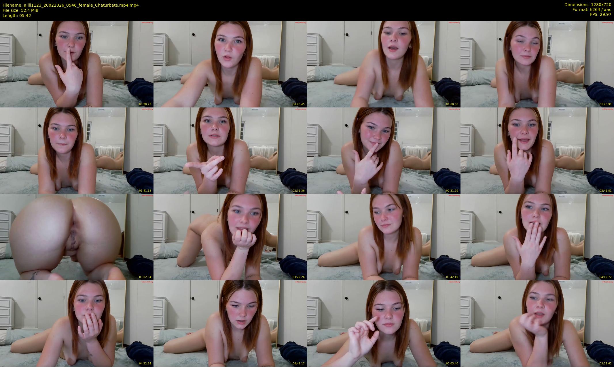 aliii1123 — 6 minute Chaturbate female cam show recording, 720p, Feb 20, 2026