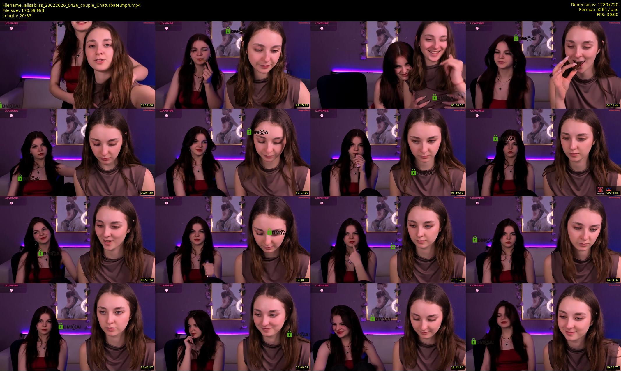 alisabliss — 21 minute Chaturbate female cam show recording, 720p, Feb 23, 2026