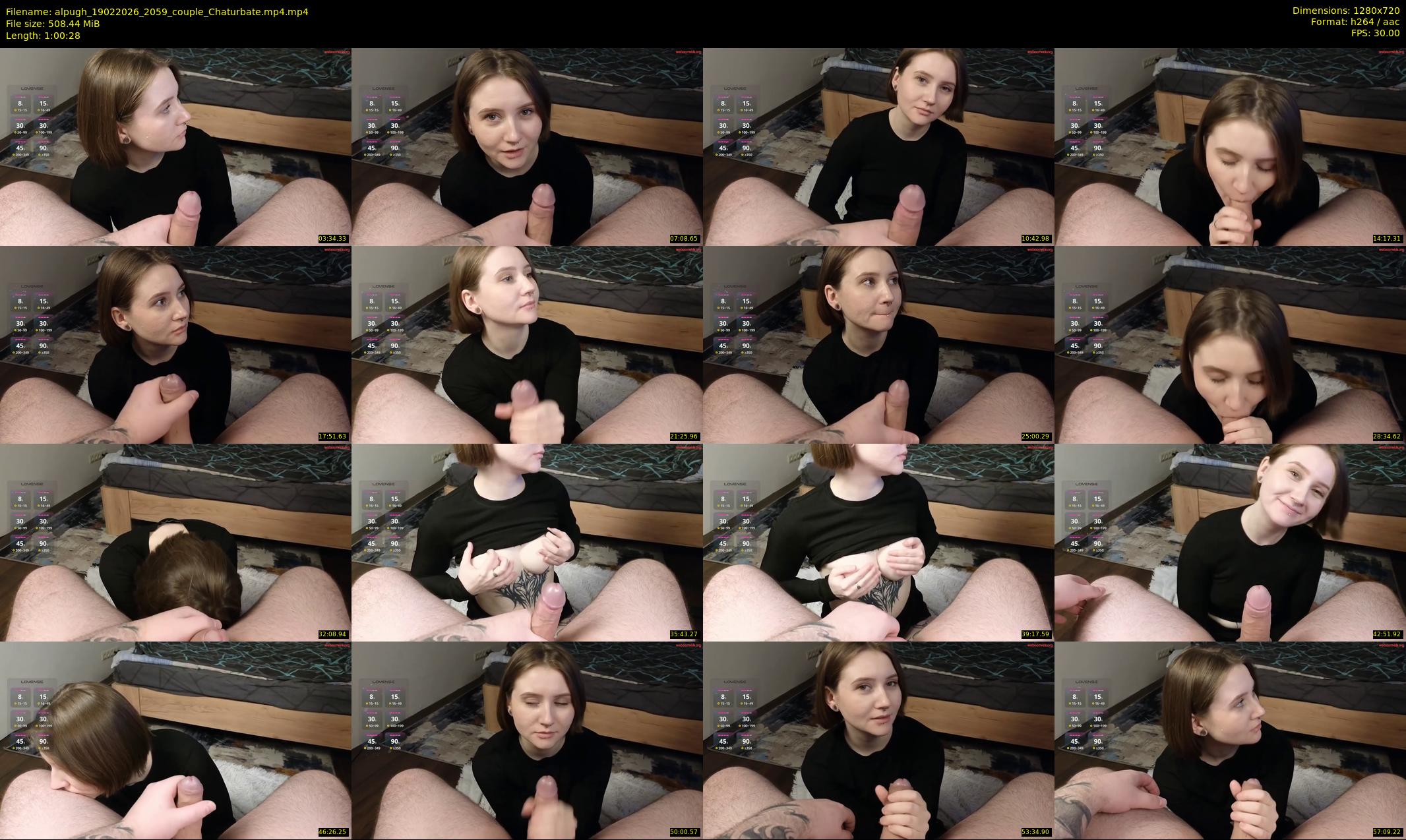 alpugh — 61 minute Chaturbate couple cam show recording, 720p, Feb 19, 2026