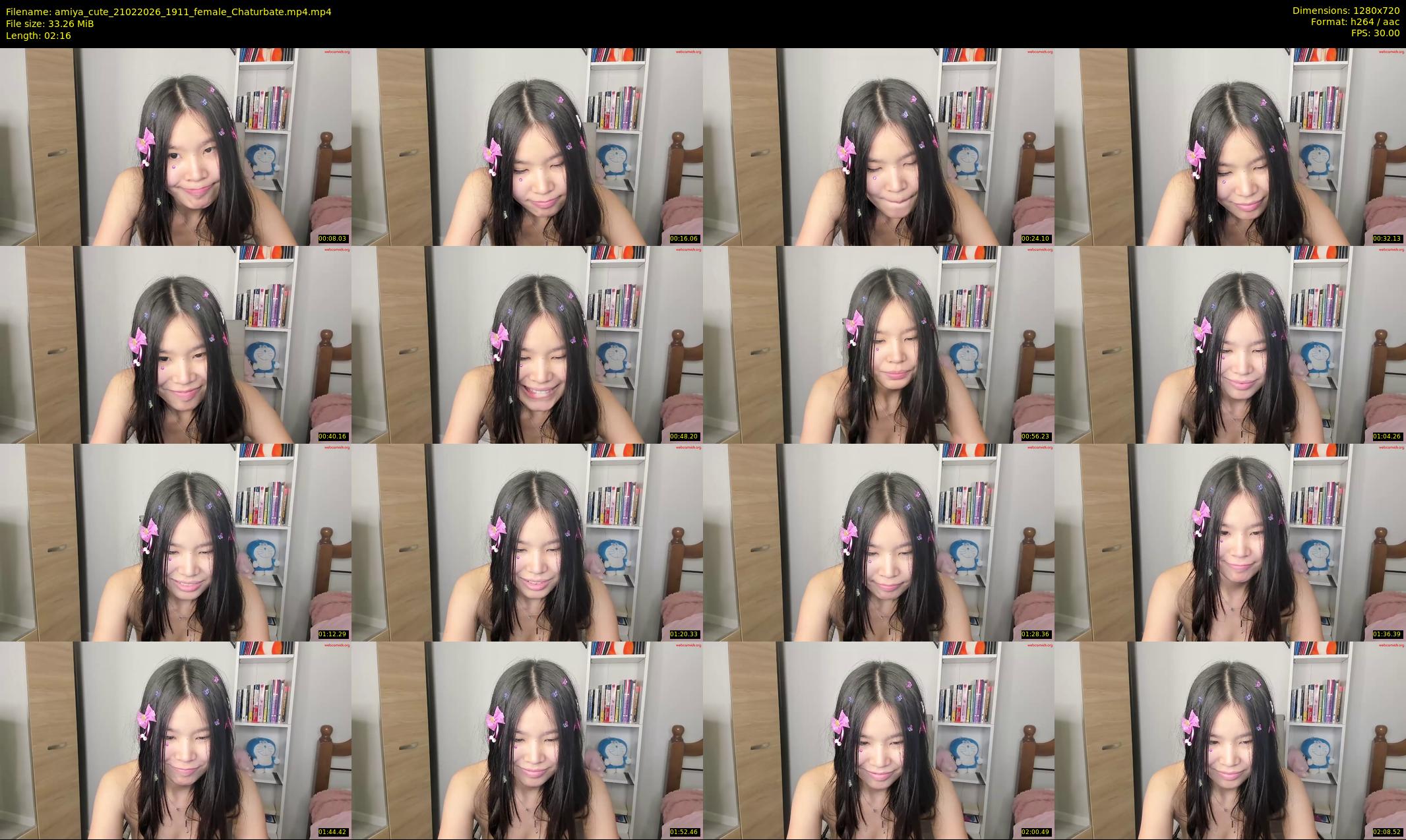 amiya_cute — 3 minute Chaturbate female cam show recording, 720p, Feb 21, 2026