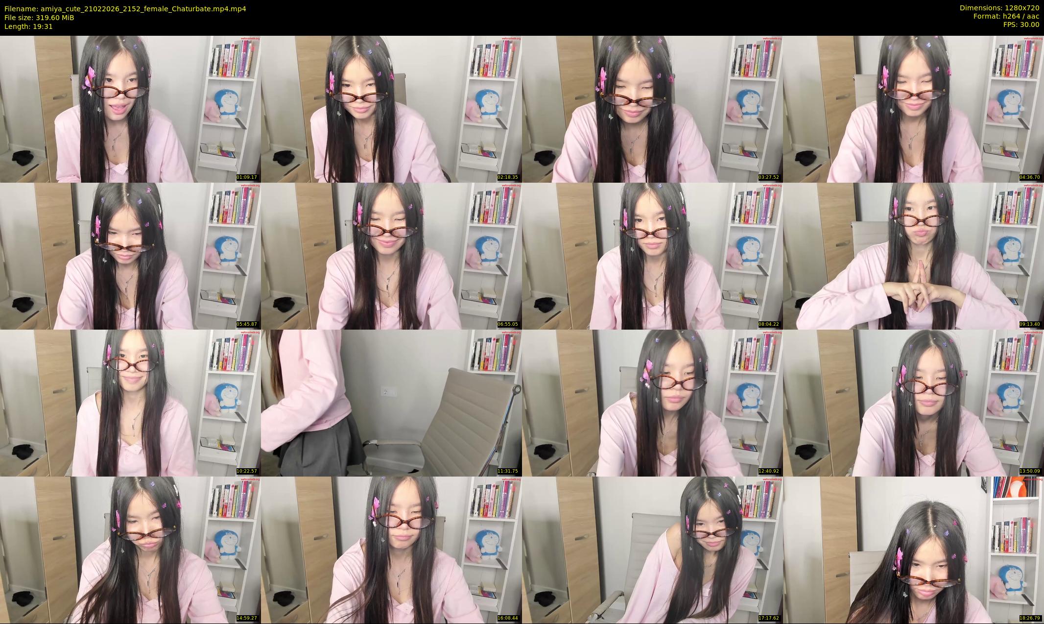 amiya_cute — 20 minute Chaturbate female cam show recording, 720p, Feb 21, 2026