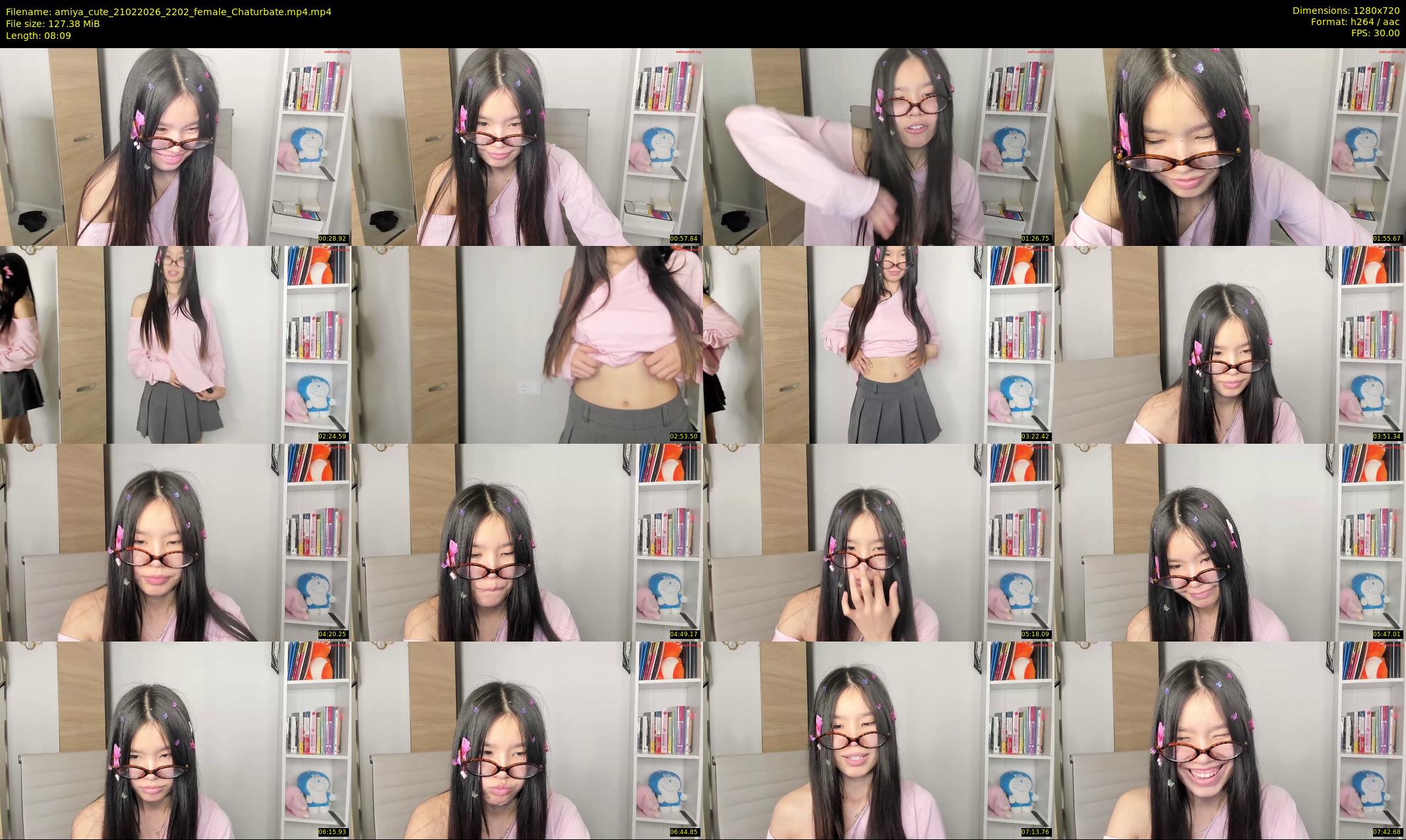 amiya_cute — 9 minute Chaturbate female cam show recording, 720p, Feb 21, 2026