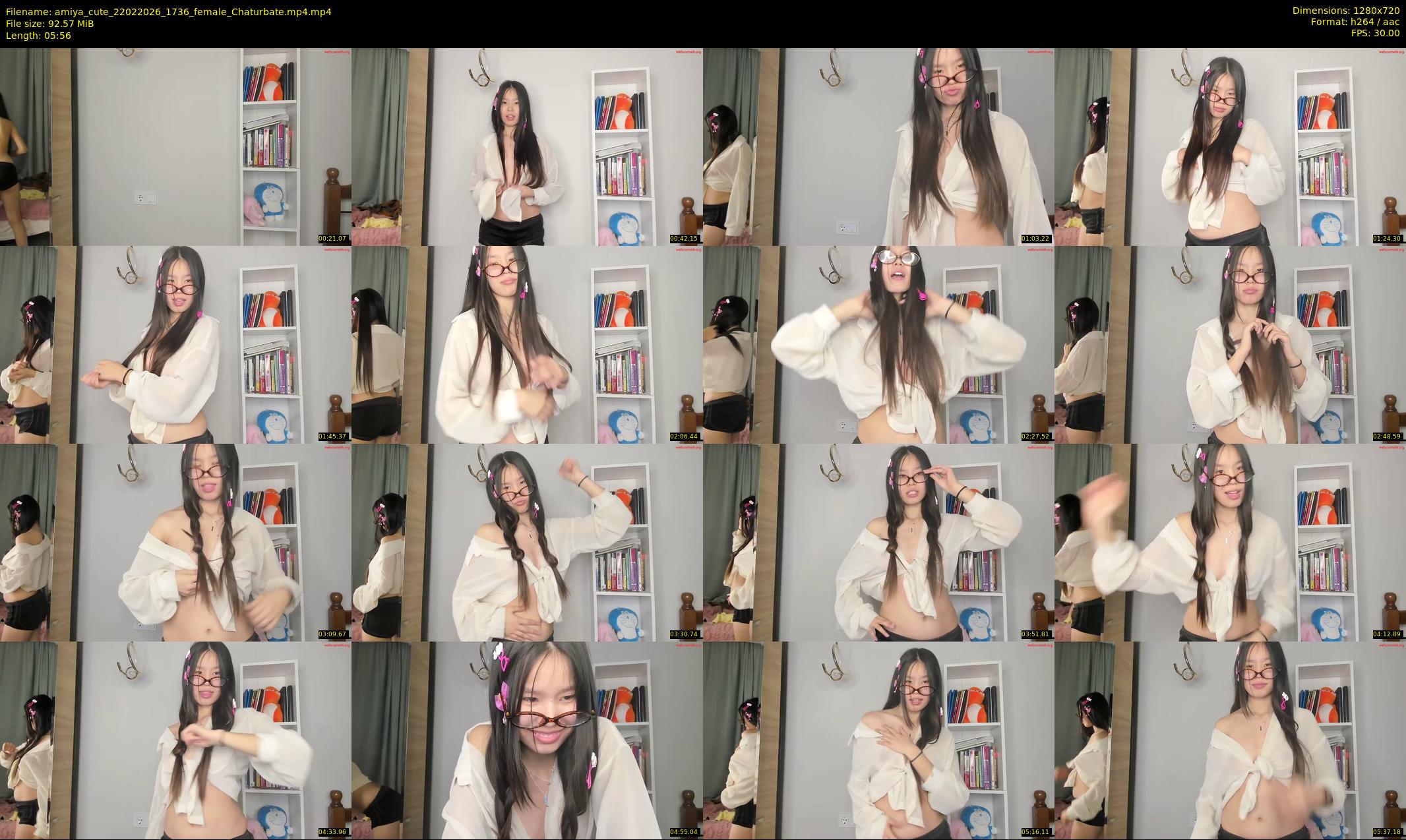 amiya_cute — 6 minute Chaturbate female cam show recording, 720p, Feb 22, 2026