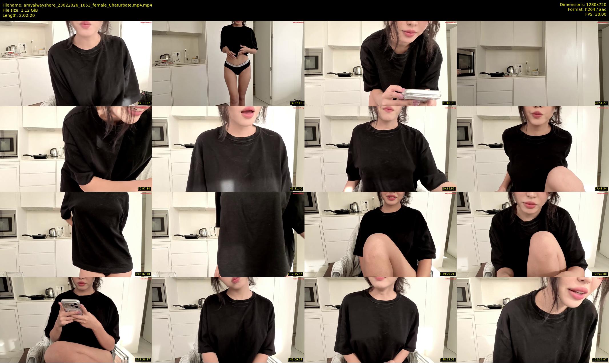 amyalwayshere — 123 minute Chaturbate female cam show recording, 720p, Feb 23, 2026