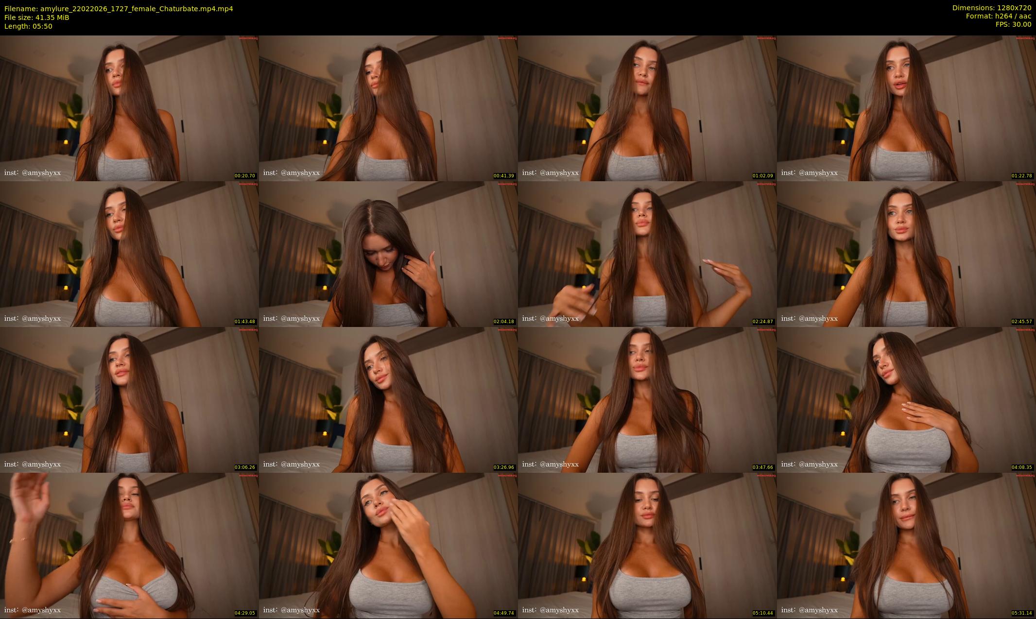amylure — 6 minute Chaturbate female cam show recording, 720p, Feb 22, 2026