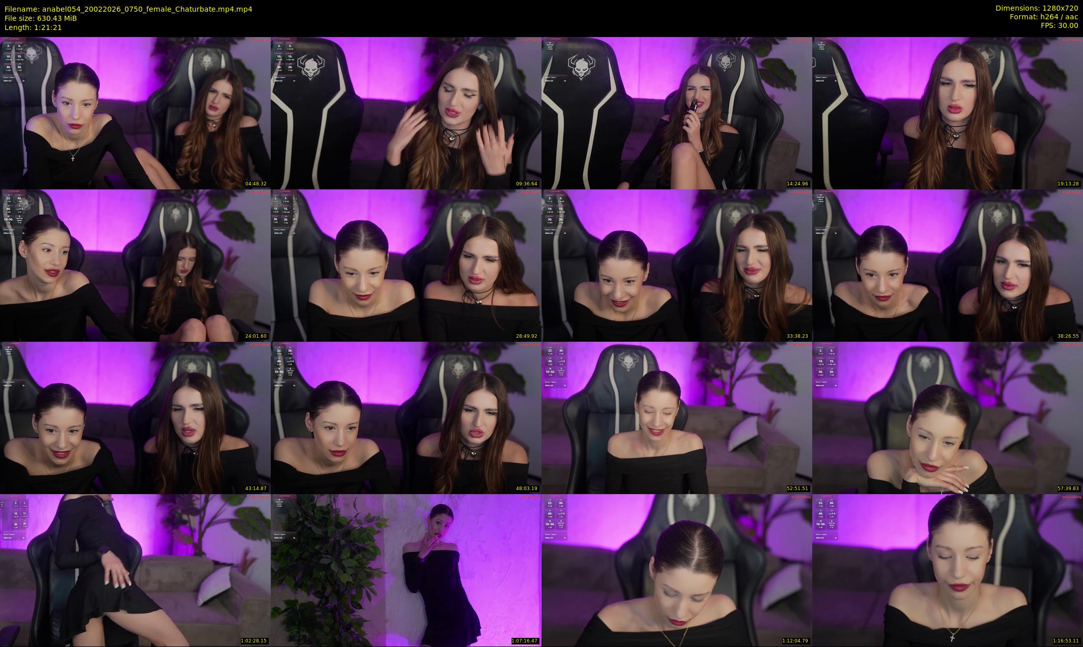 anabel054 — 82 minute Chaturbate female cam show recording, 720p, Feb 20, 2026