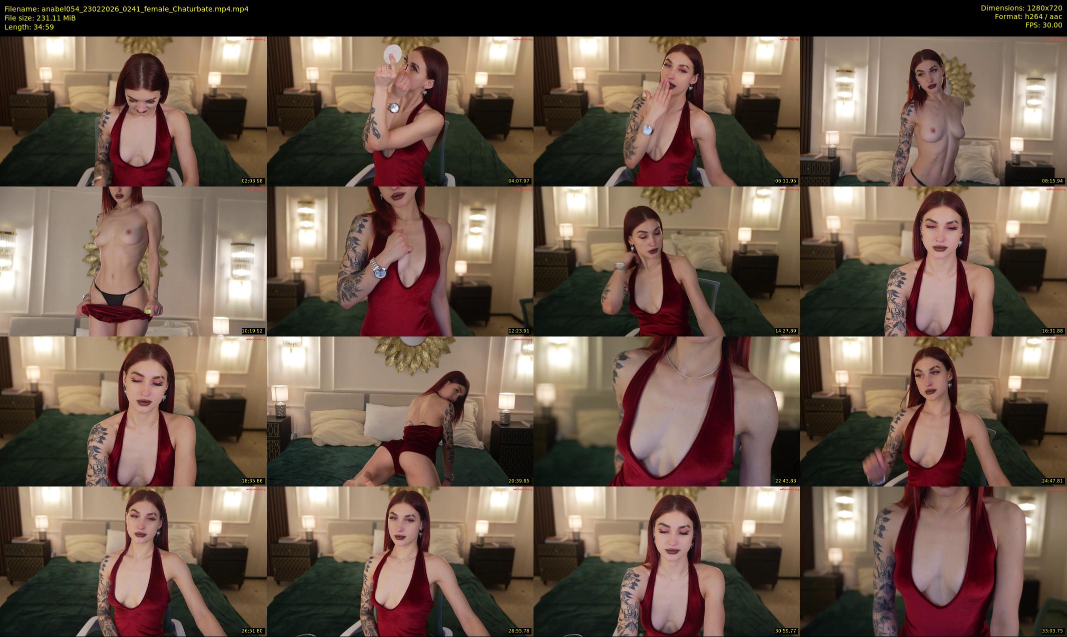 anabel054 — 35 minute Chaturbate female cam show recording, 720p, Feb 23, 2026