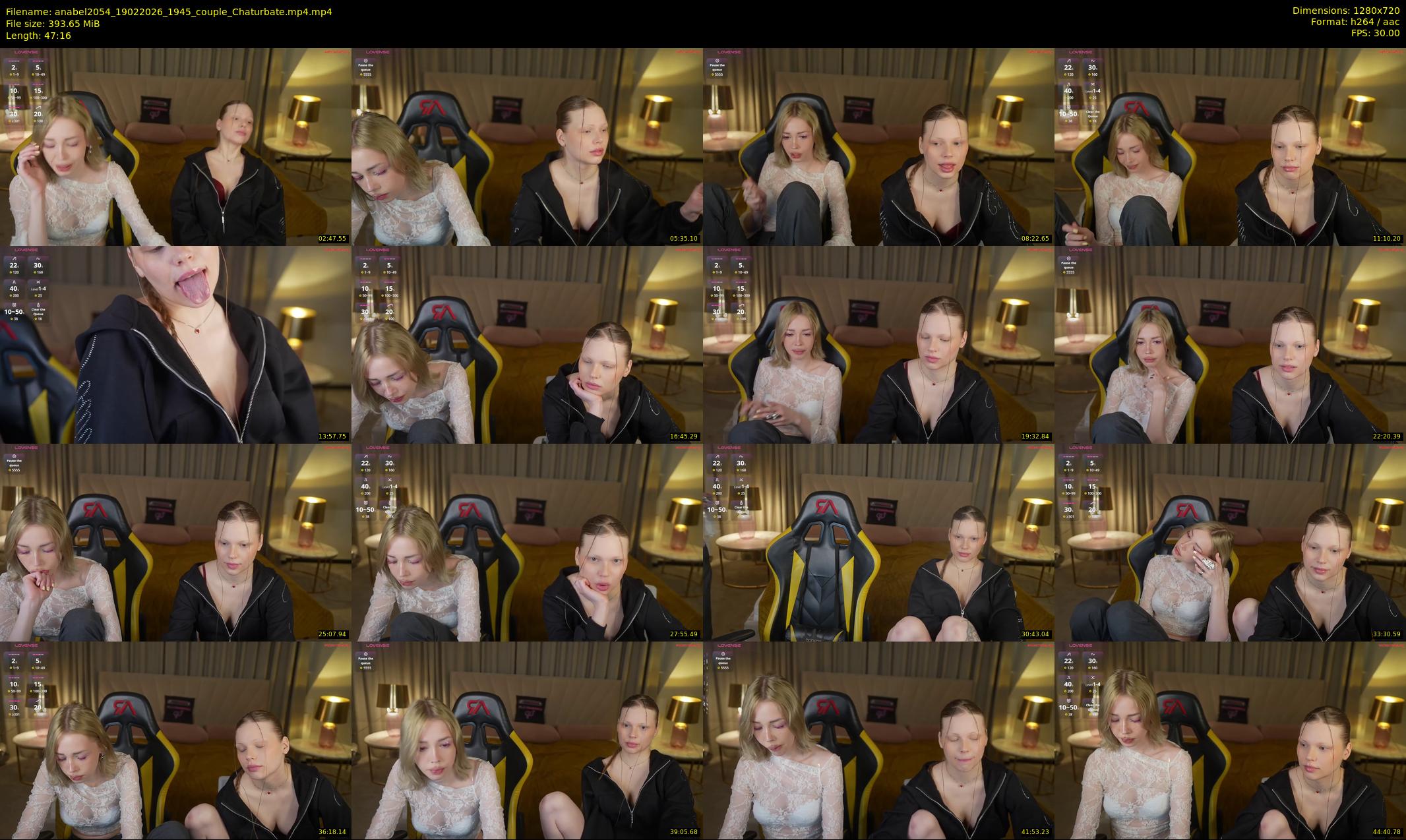 anabel2054 — 48 minute Chaturbate female cam show recording, 720p, Feb 19, 2026