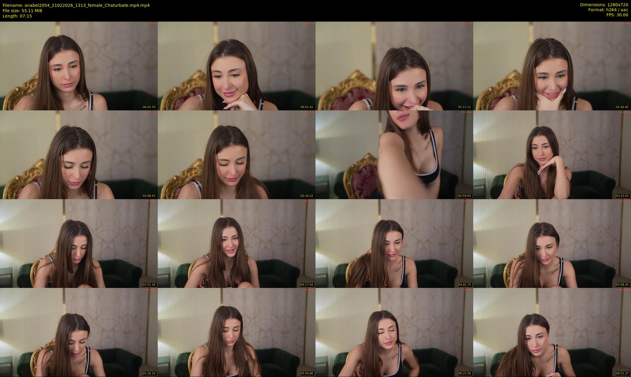 anabel2054 — 8 minute Chaturbate female cam show recording, 720p, Feb 21, 2026