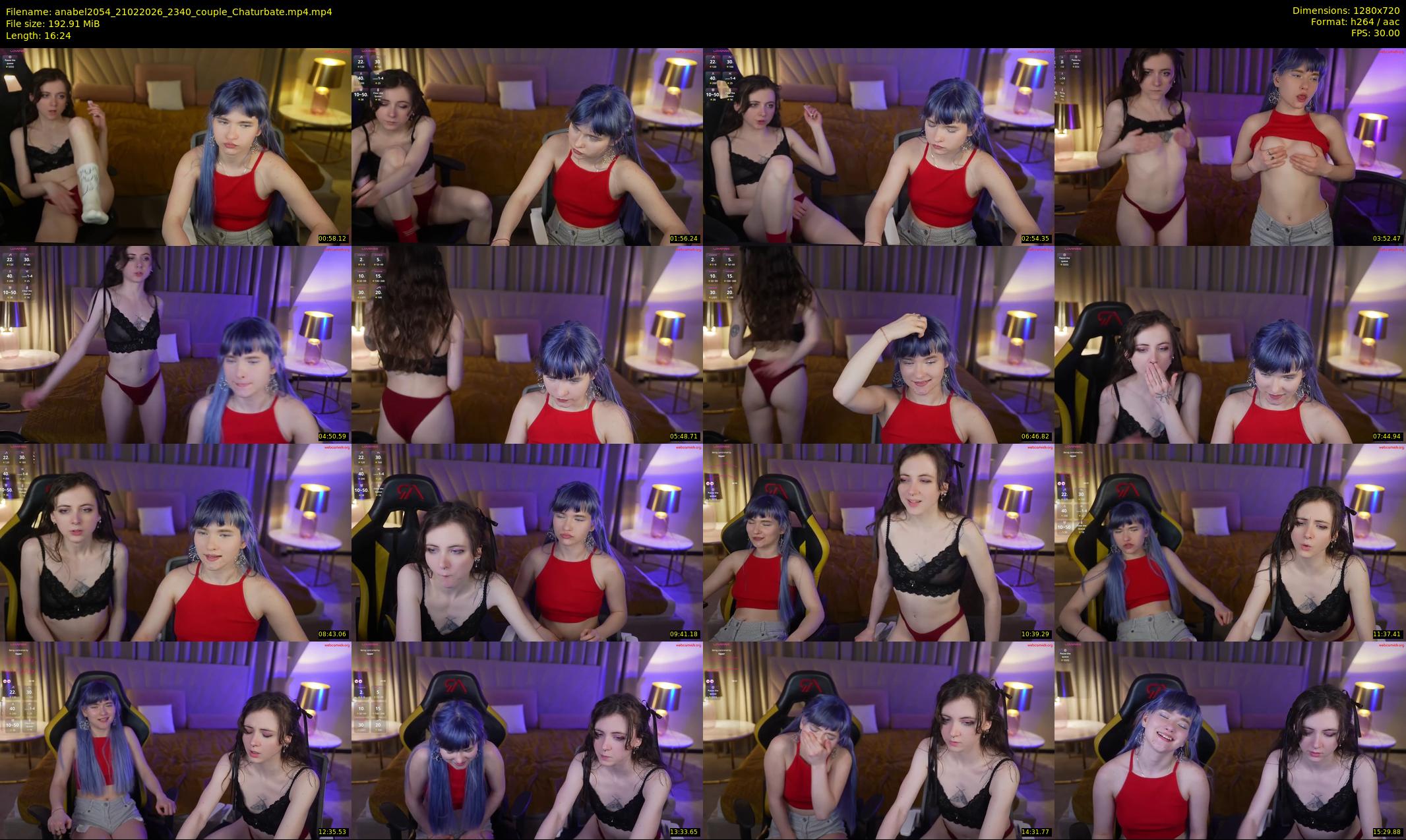 anabel2054 — 17 minute Chaturbate female cam show recording, 720p, Feb 21, 2026