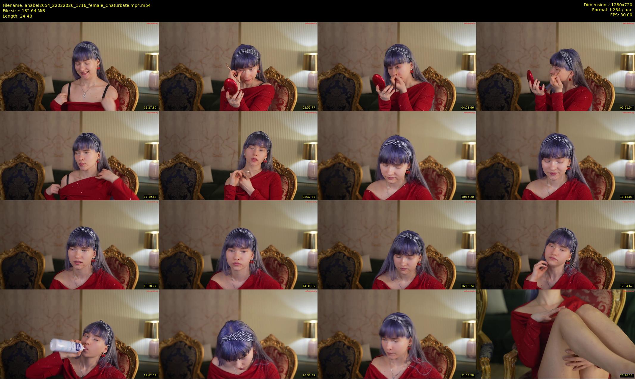 anabel2054 — 25 minute Chaturbate female cam show recording, 720p, Feb 22, 2026