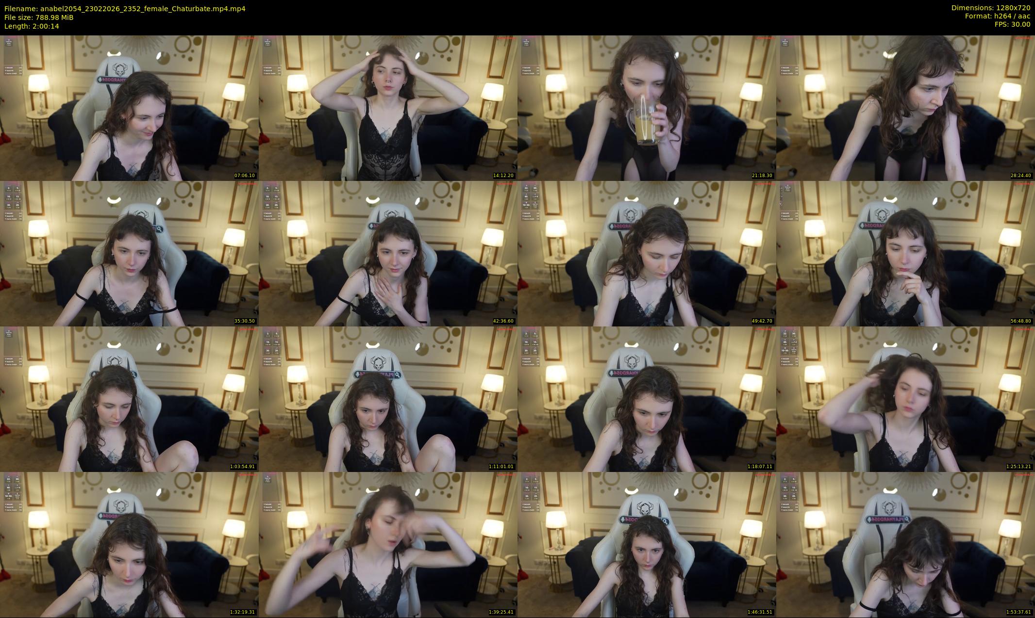 anabel2054 — 121 minute Chaturbate female cam show recording, 720p, Feb 23, 2026