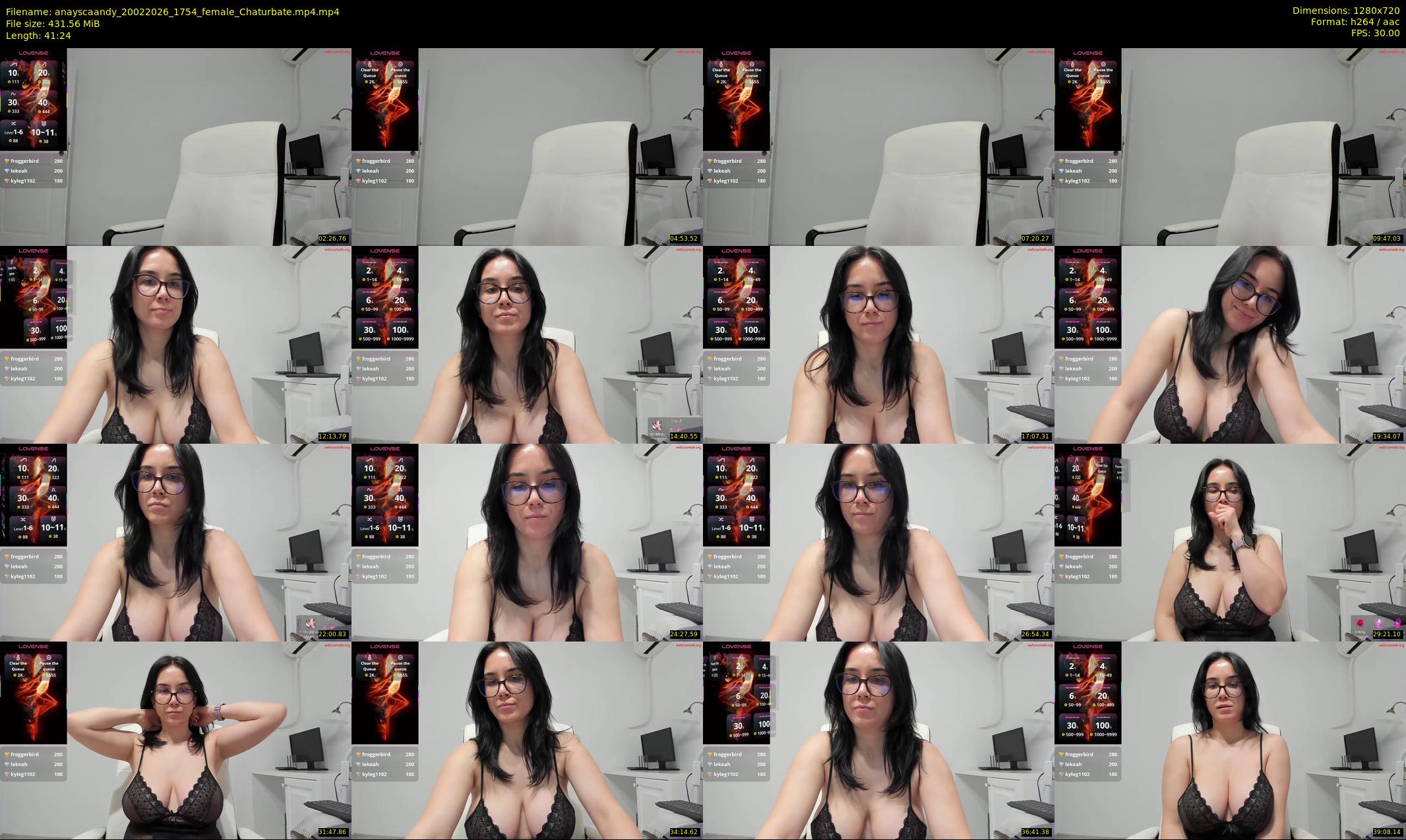 anayscaandy — 42 minute Chaturbate female cam show recording, 720p, Feb 20, 2026