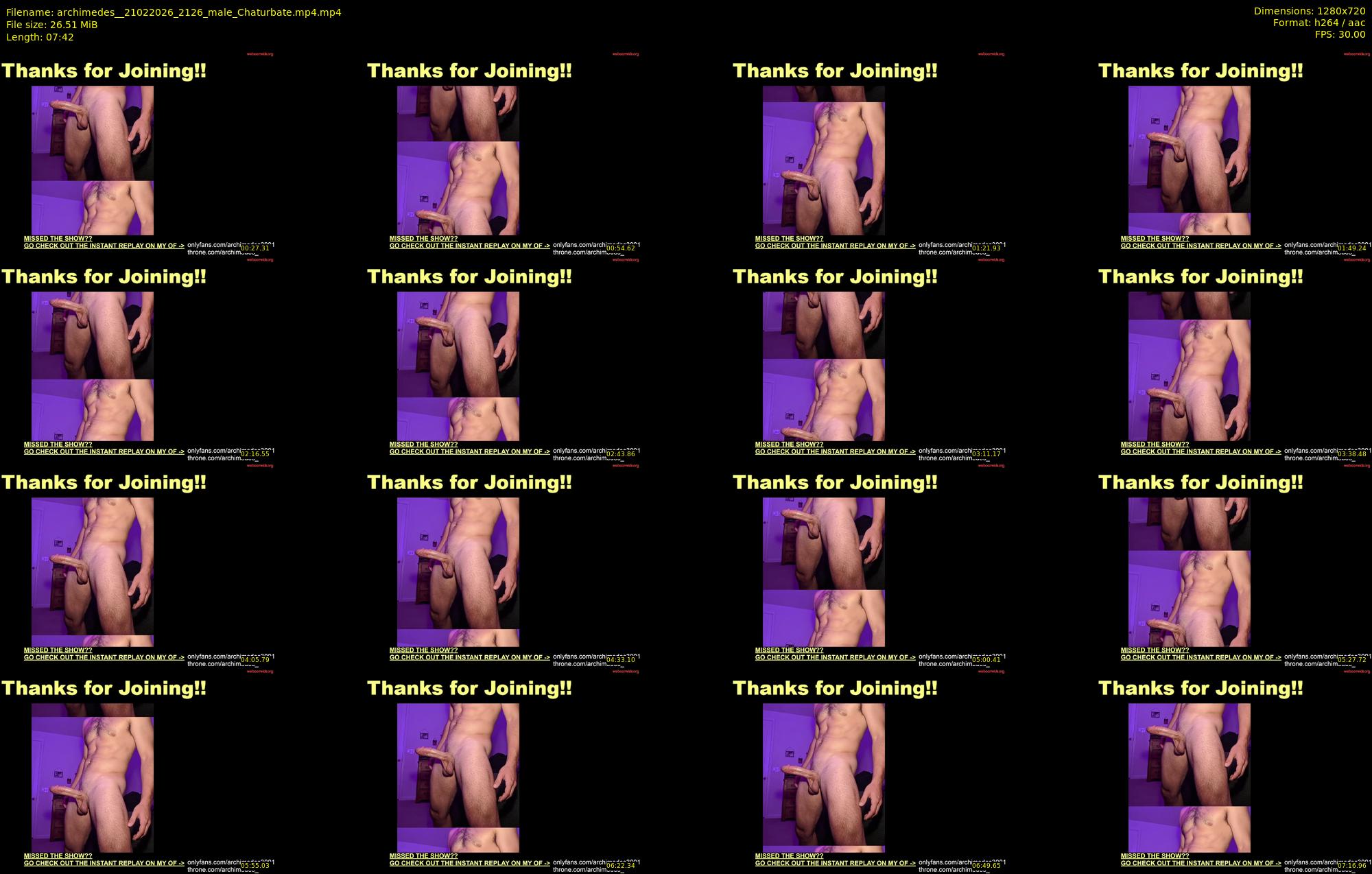 archimedes_ — 8 minute Chaturbate male cam show recording, 720p, Feb 21, 2026