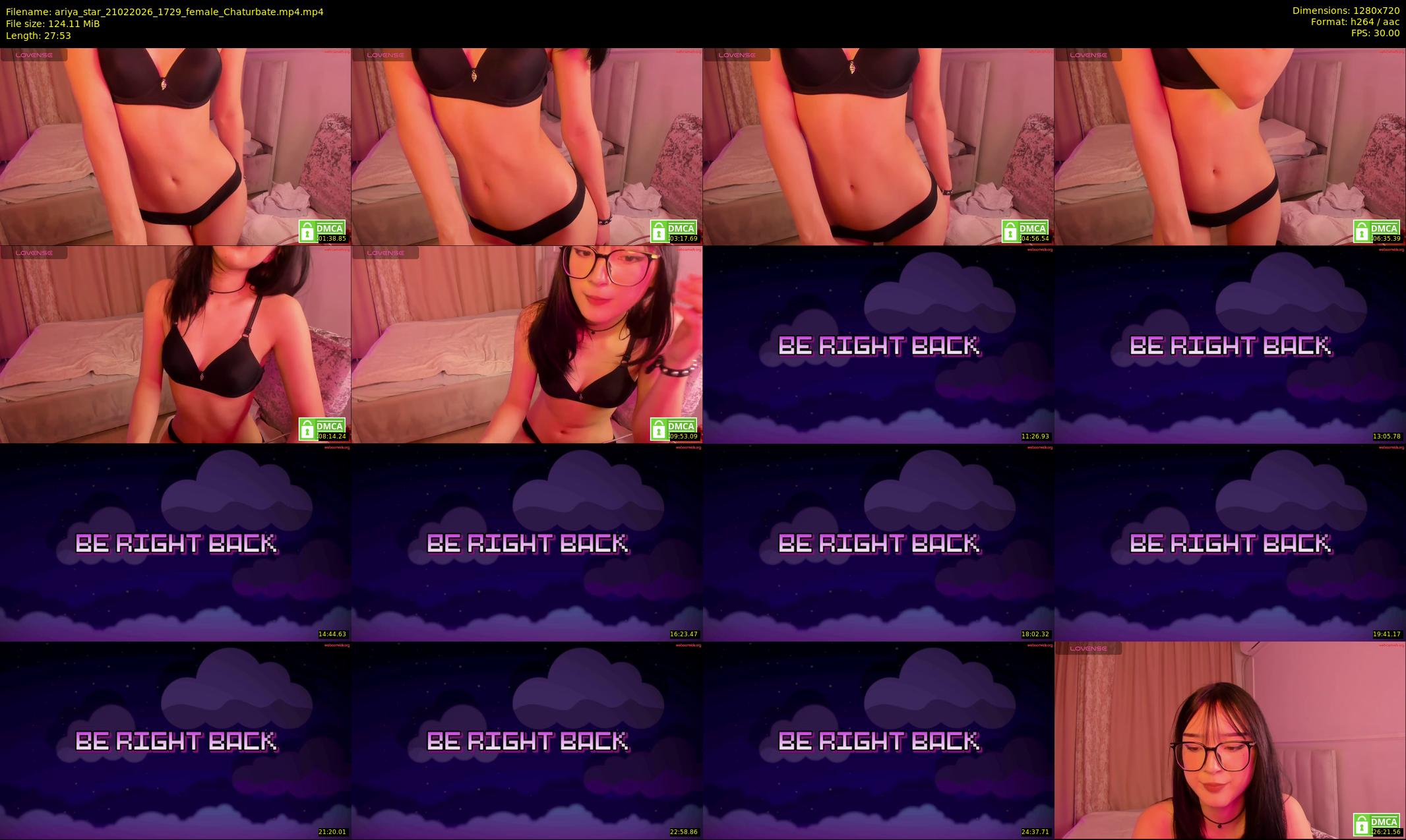 ariya_star — 28 minute Chaturbate female cam show recording, 720p, Feb 21, 2026