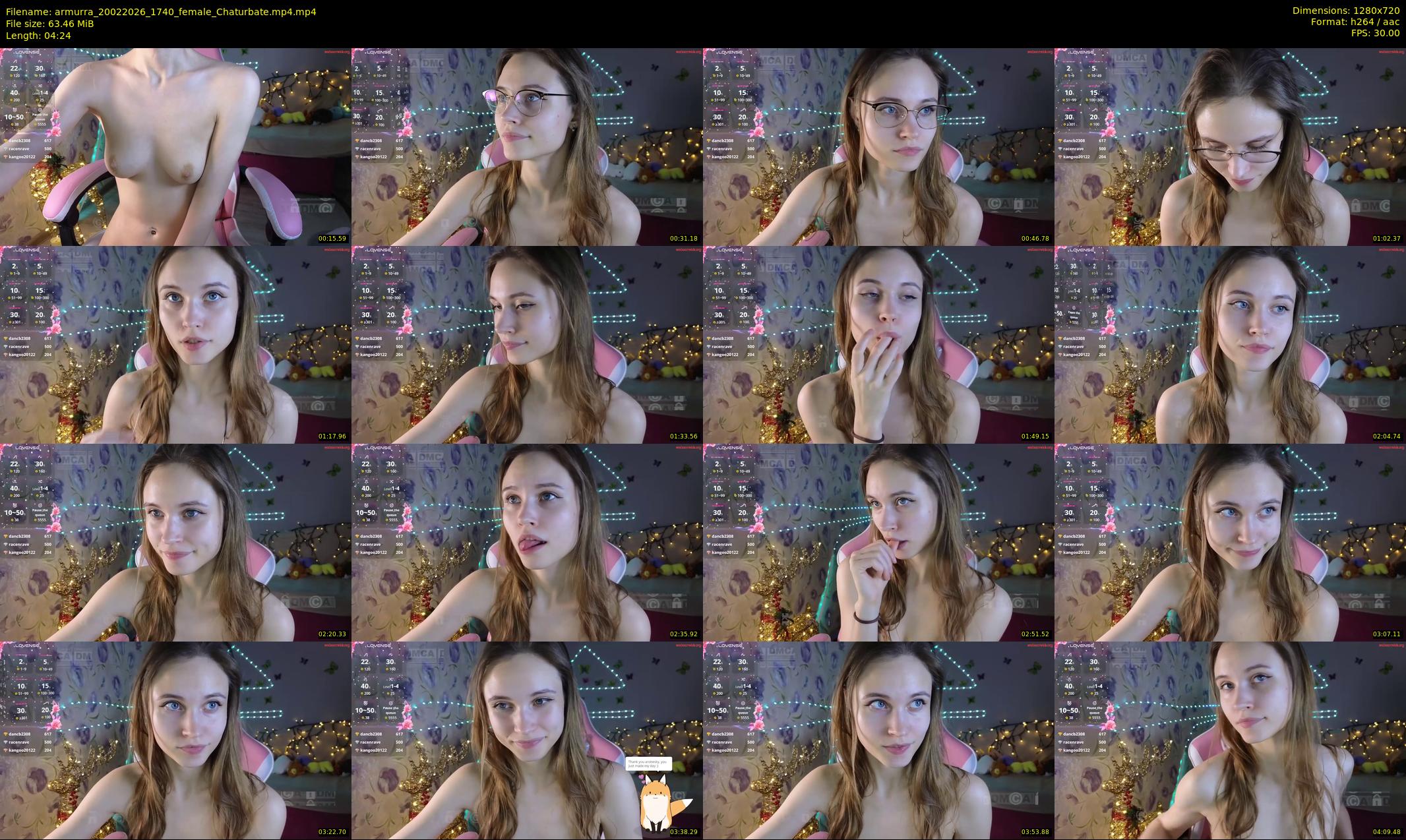 armurra — 5 minute Chaturbate female cam show recording, 720p, Feb 20, 2026