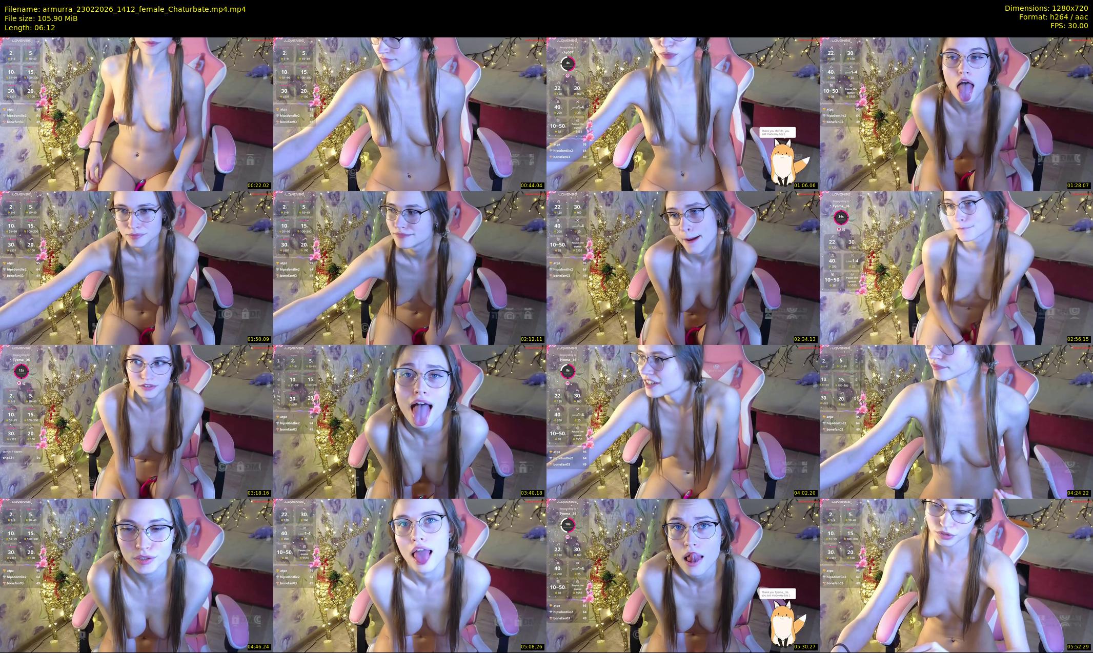 armurra — 7 minute Chaturbate female cam show recording, 720p, Feb 23, 2026