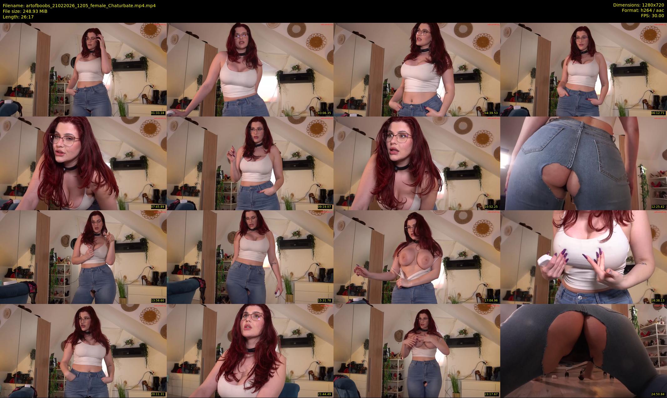 artofboobs — 27 minute Chaturbate female cam show recording, 720p, Feb 21, 2026