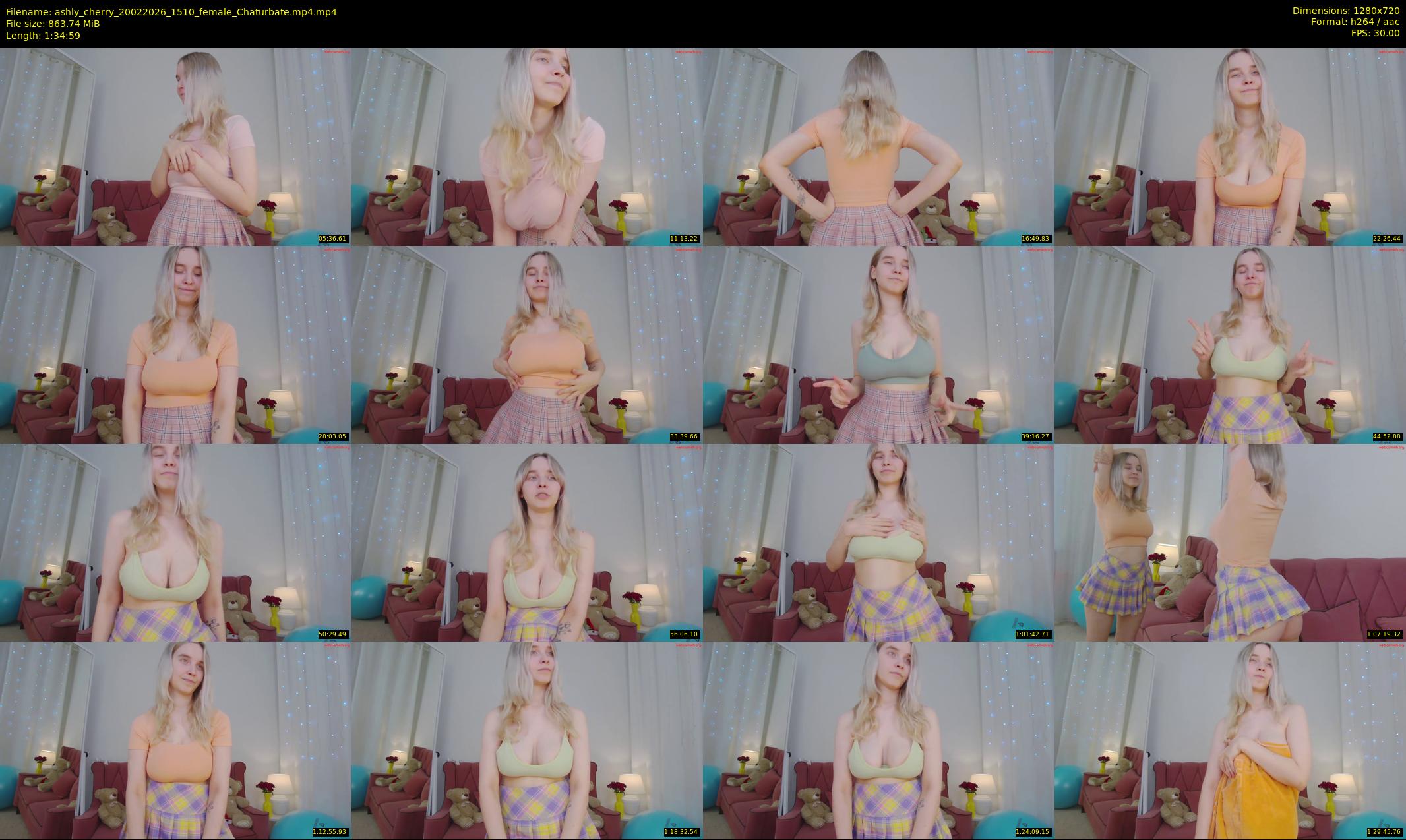 ashly_cherry — 95 minute Chaturbate female cam show recording, 720p, Feb 20, 2026