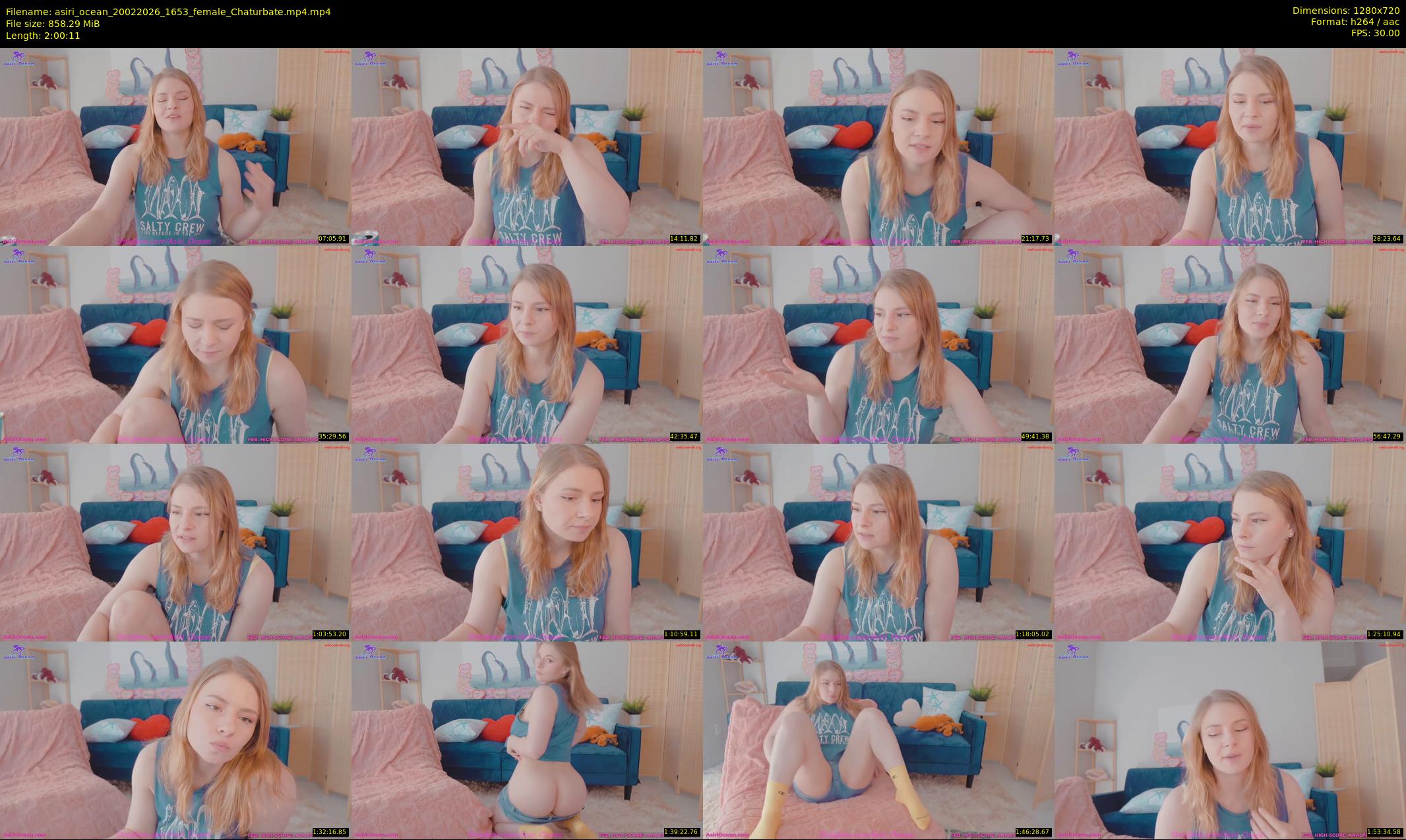 asiri_ocean — 121 minute Chaturbate female cam show recording, 720p, Feb 20, 2026