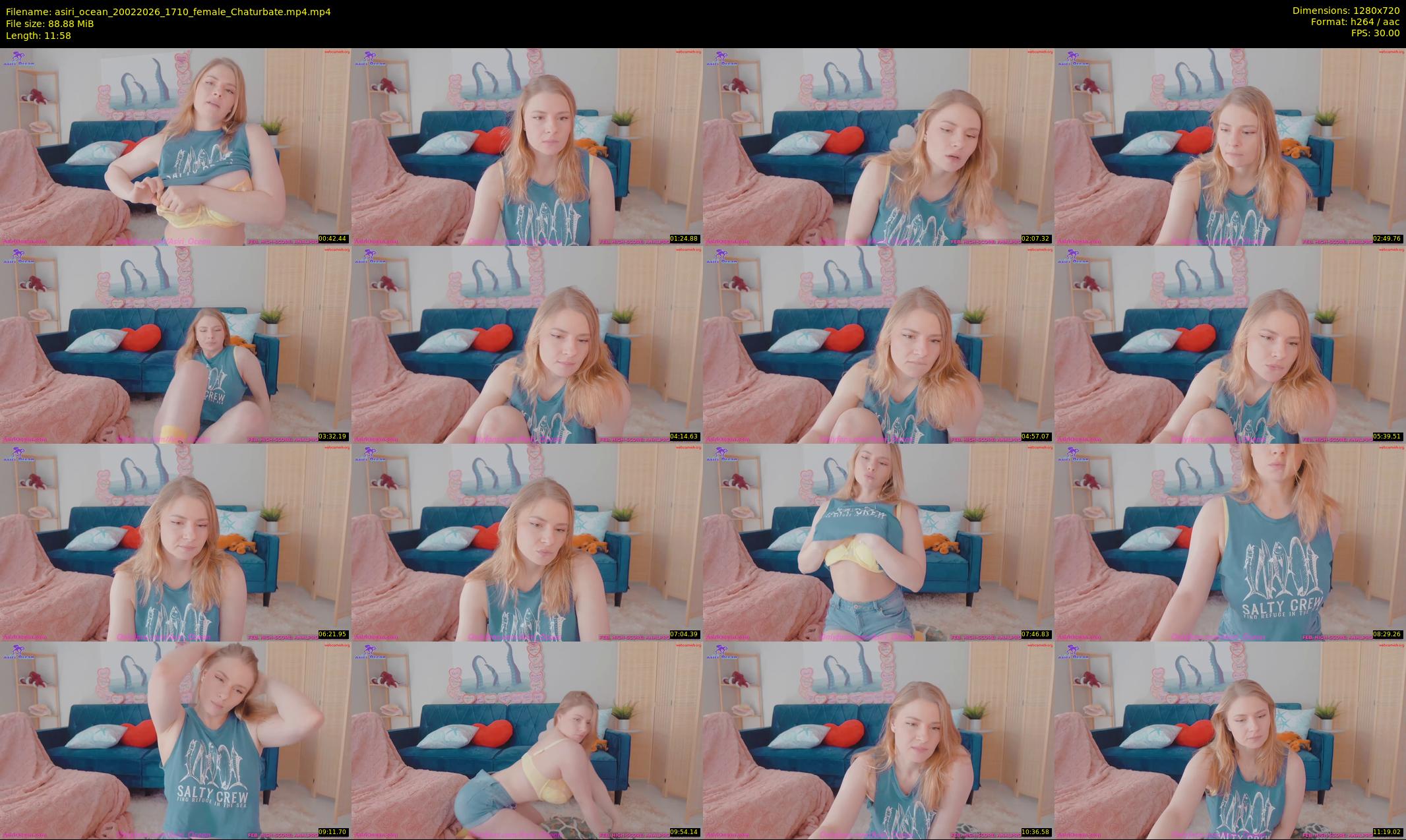 asiri_ocean — 12 minute Chaturbate female cam show recording, 720p, Feb 20, 2026