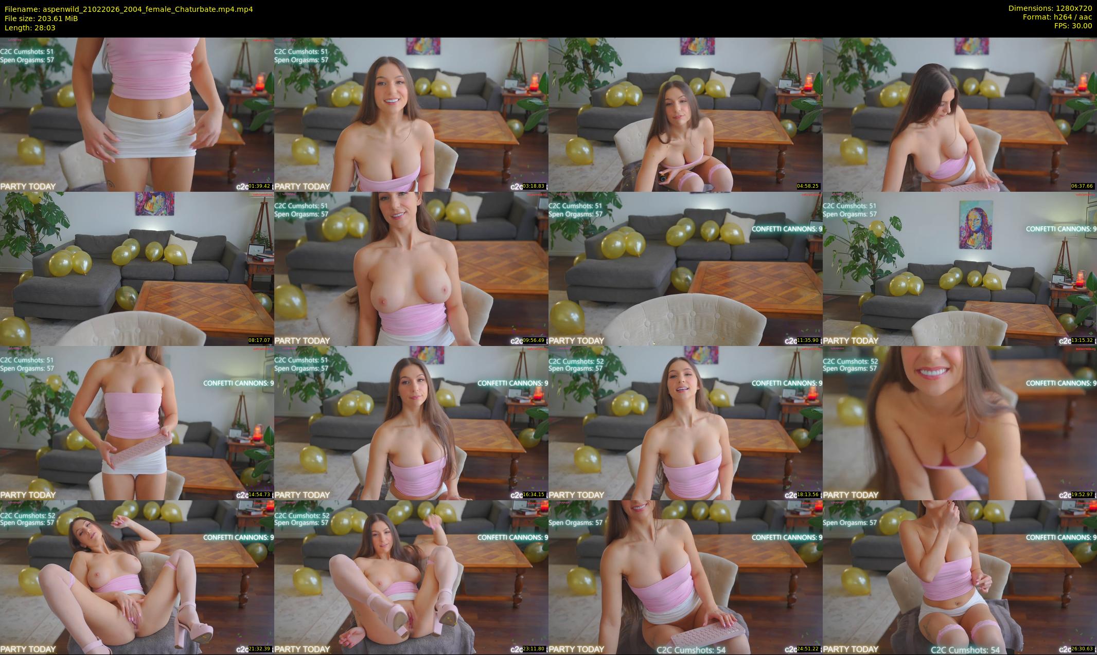 aspenwild — 29 minute Chaturbate female cam show recording, 720p, Feb 21, 2026