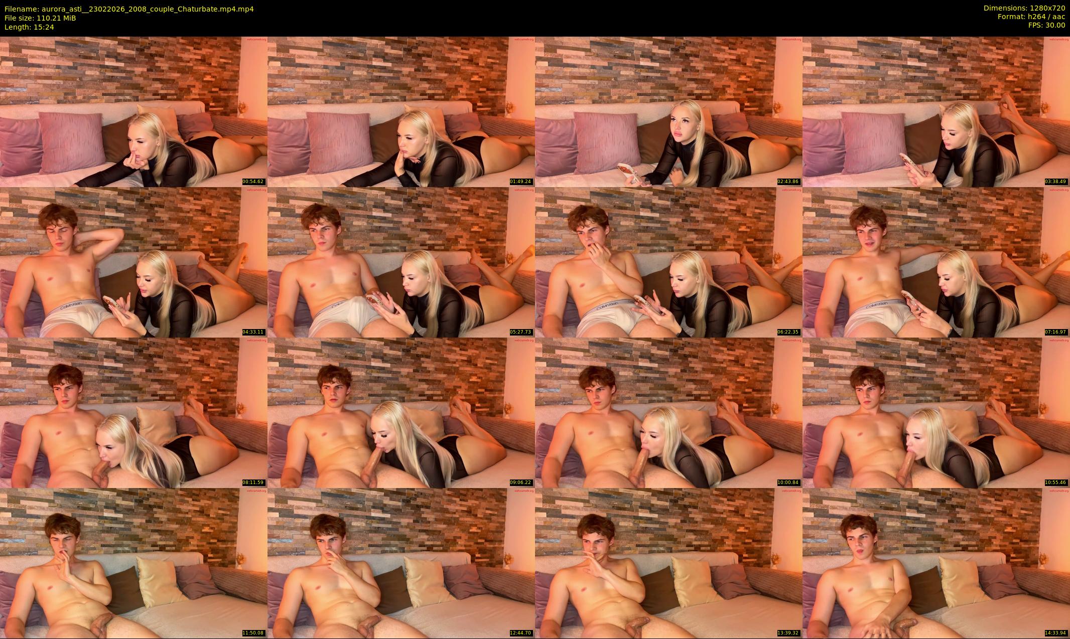 aurora_asti_ — 16 minute Chaturbate couple cam show recording, 720p, Feb 23, 2026