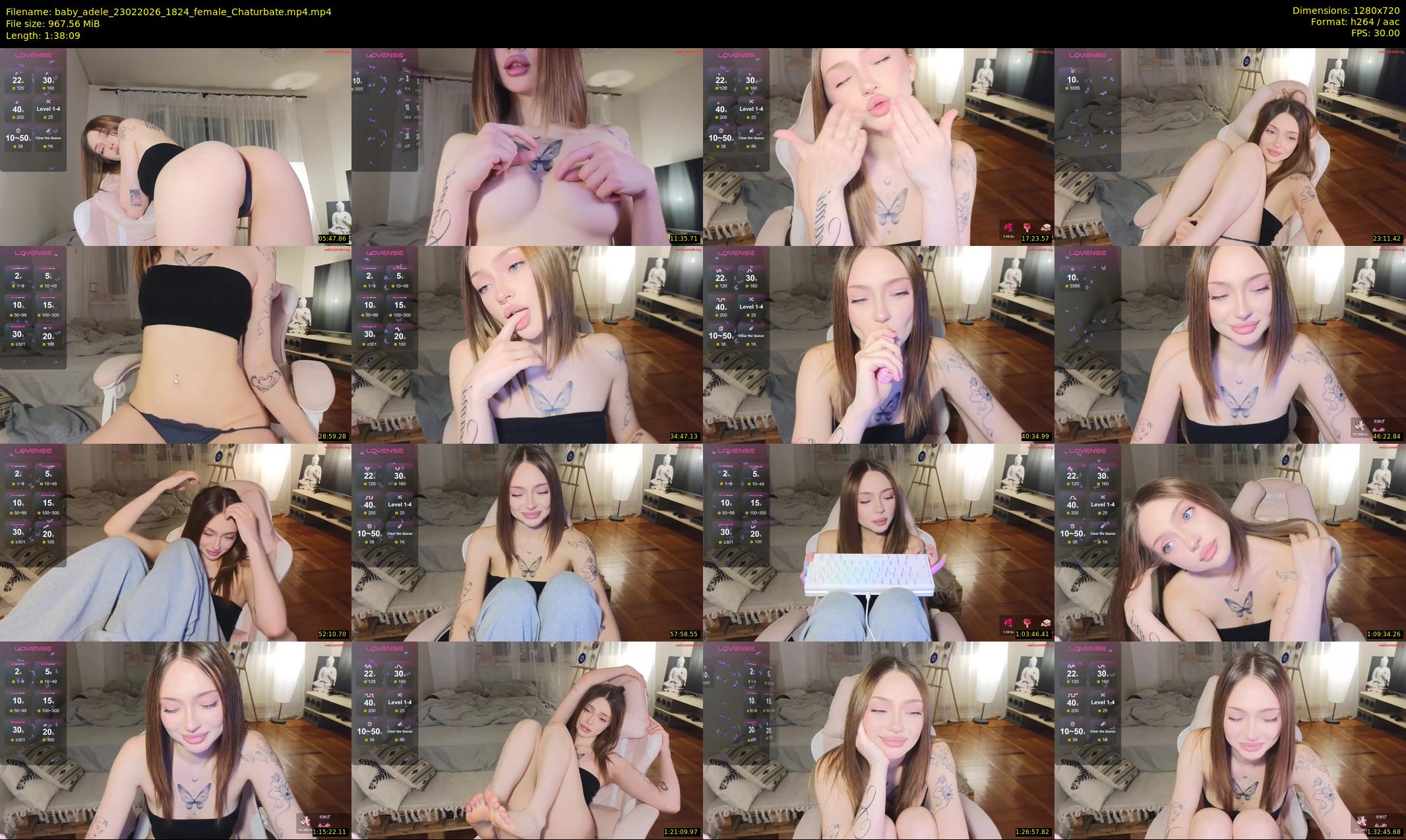baby_adele — 99 minute Chaturbate female cam show recording, 720p, Feb 23, 2026