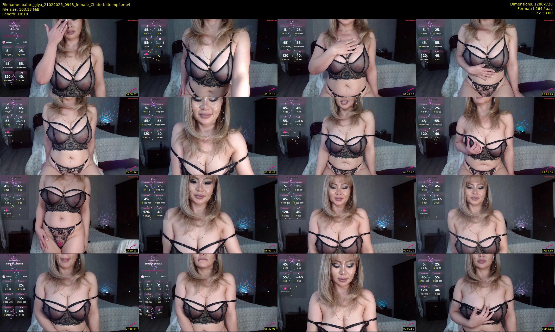 batari_giya — 11 minute Chaturbate female cam show recording, 720p, Feb 21, 2026