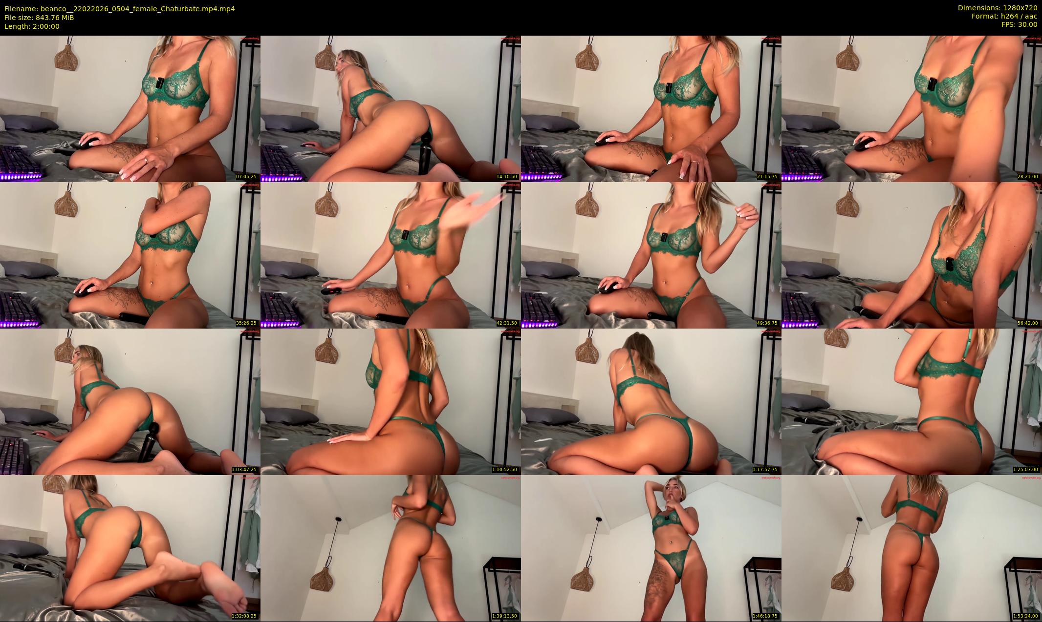 beanco_ — 120 minute Chaturbate female cam show recording, 720p, Feb 22, 2026