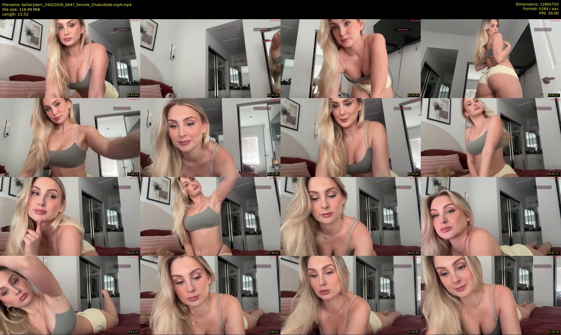 bellaryderr — 13 minute Chaturbate female cam show recording, 720p, Feb 24, 2026