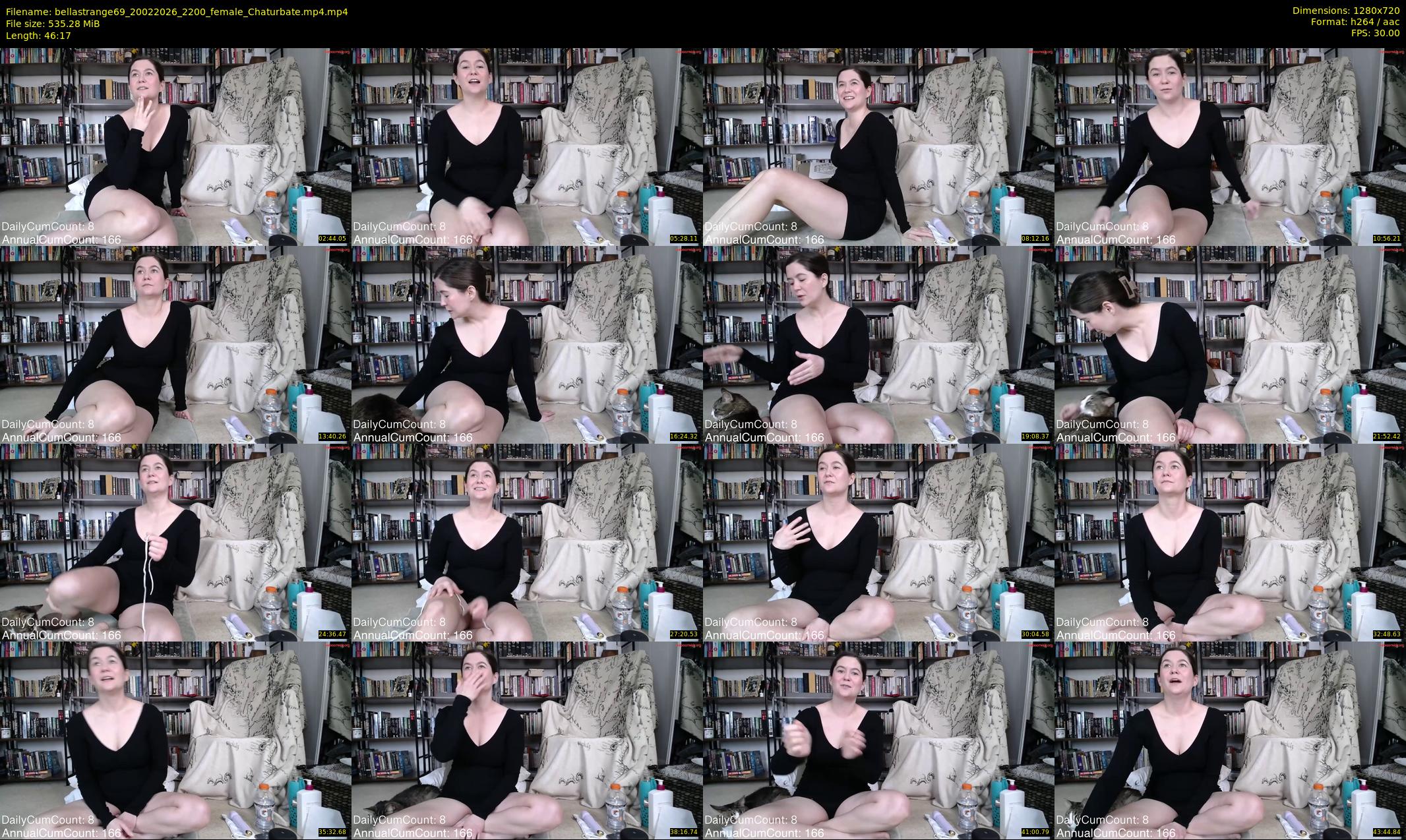bellastrange69 — 47 minute Chaturbate female cam show recording, 720p, Feb 20, 2026